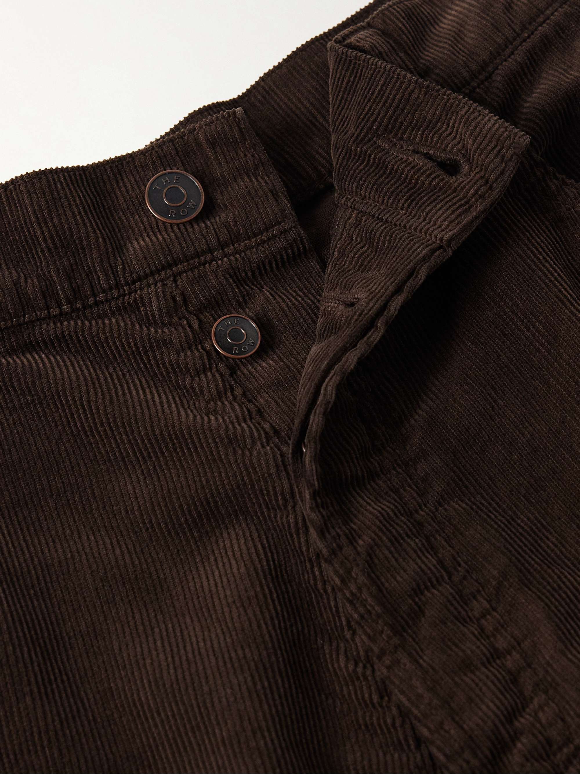 Burt Straight-Leg Cotton-Corduroy Trousers view