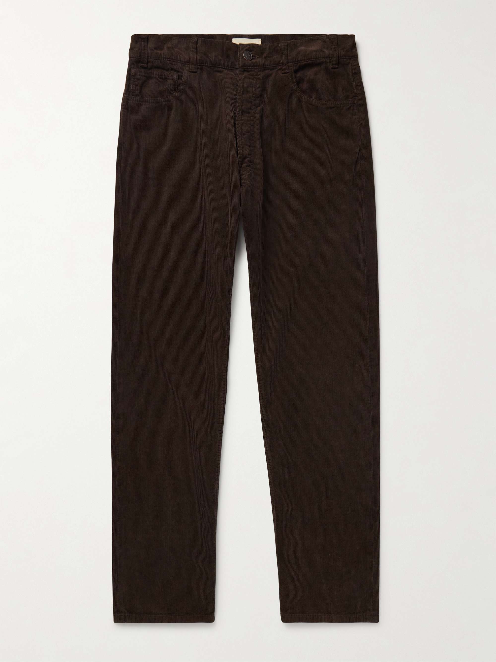 Burt Straight-Leg Cotton-Corduroy Trousers view