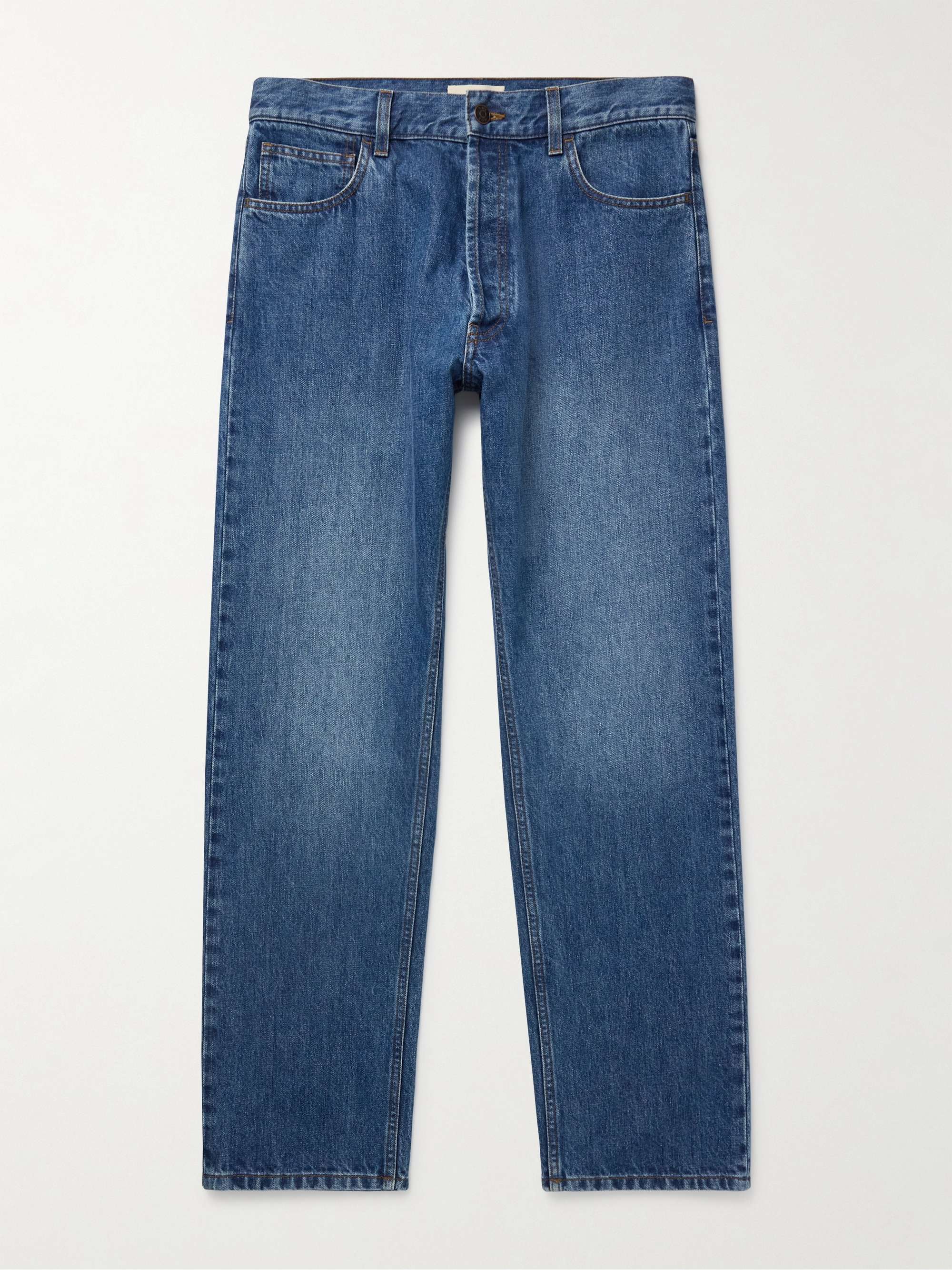 Burt Slim-Fit Straight-Leg Jeans view