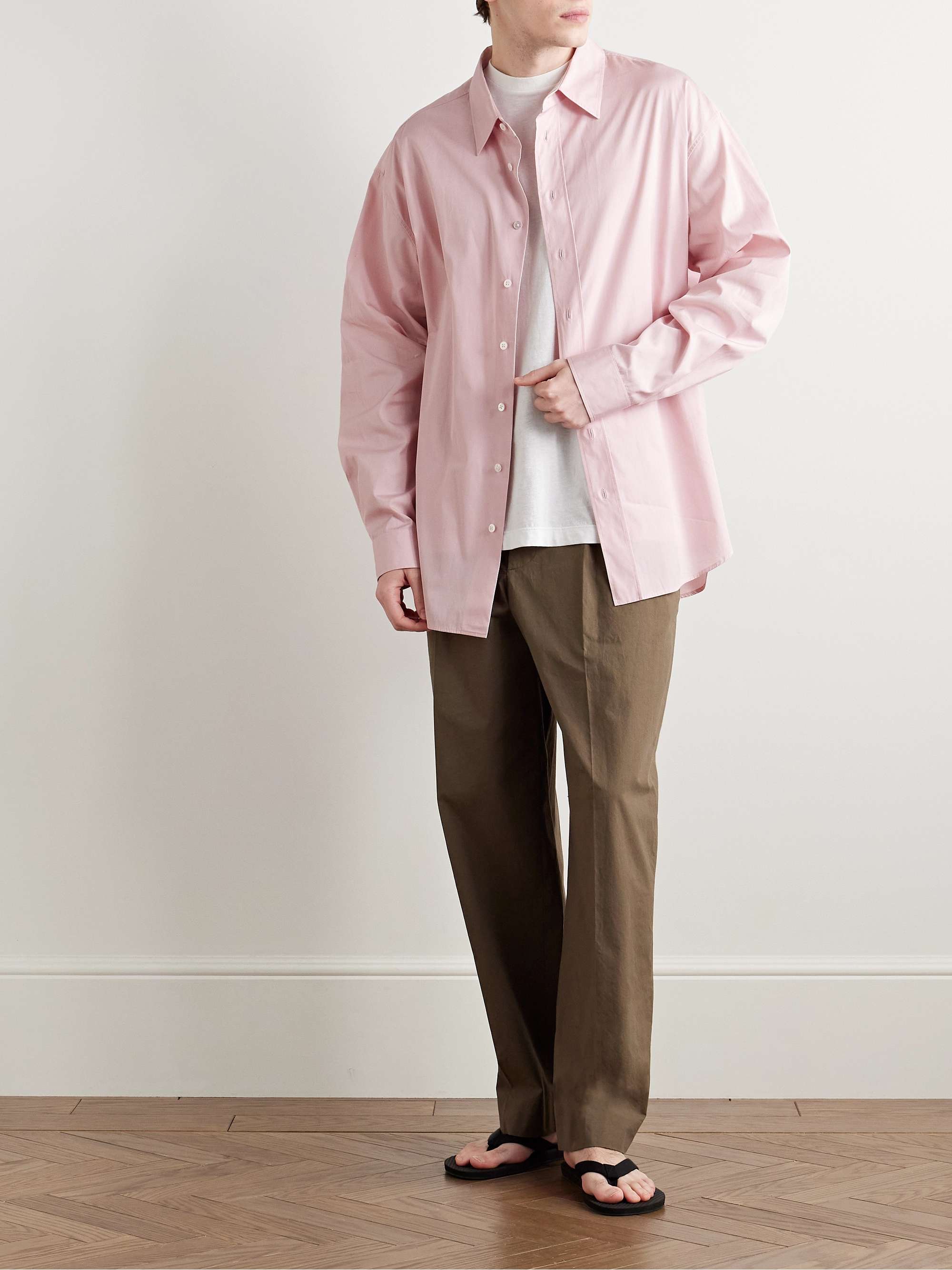 Penn Oversized Cotton-Poplin Shirt view