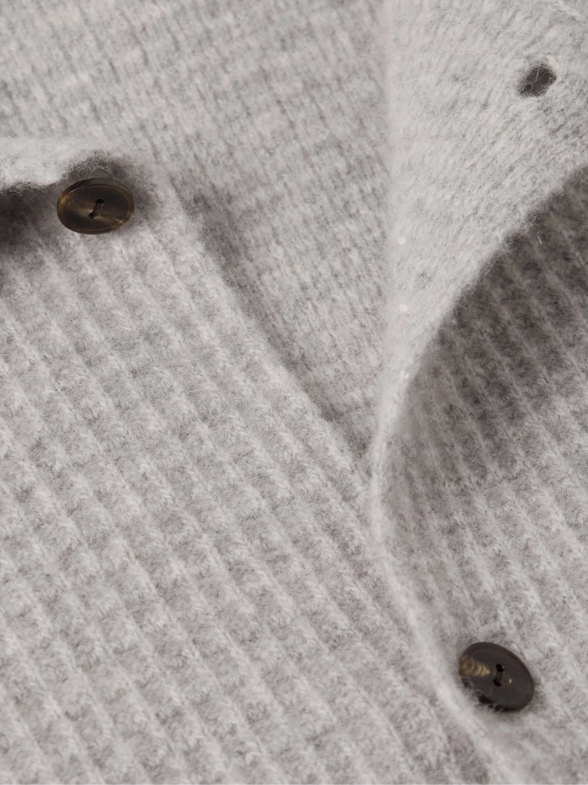 Barkley Waffle-Knit Wool and Cashmere-Blend Overshirt view