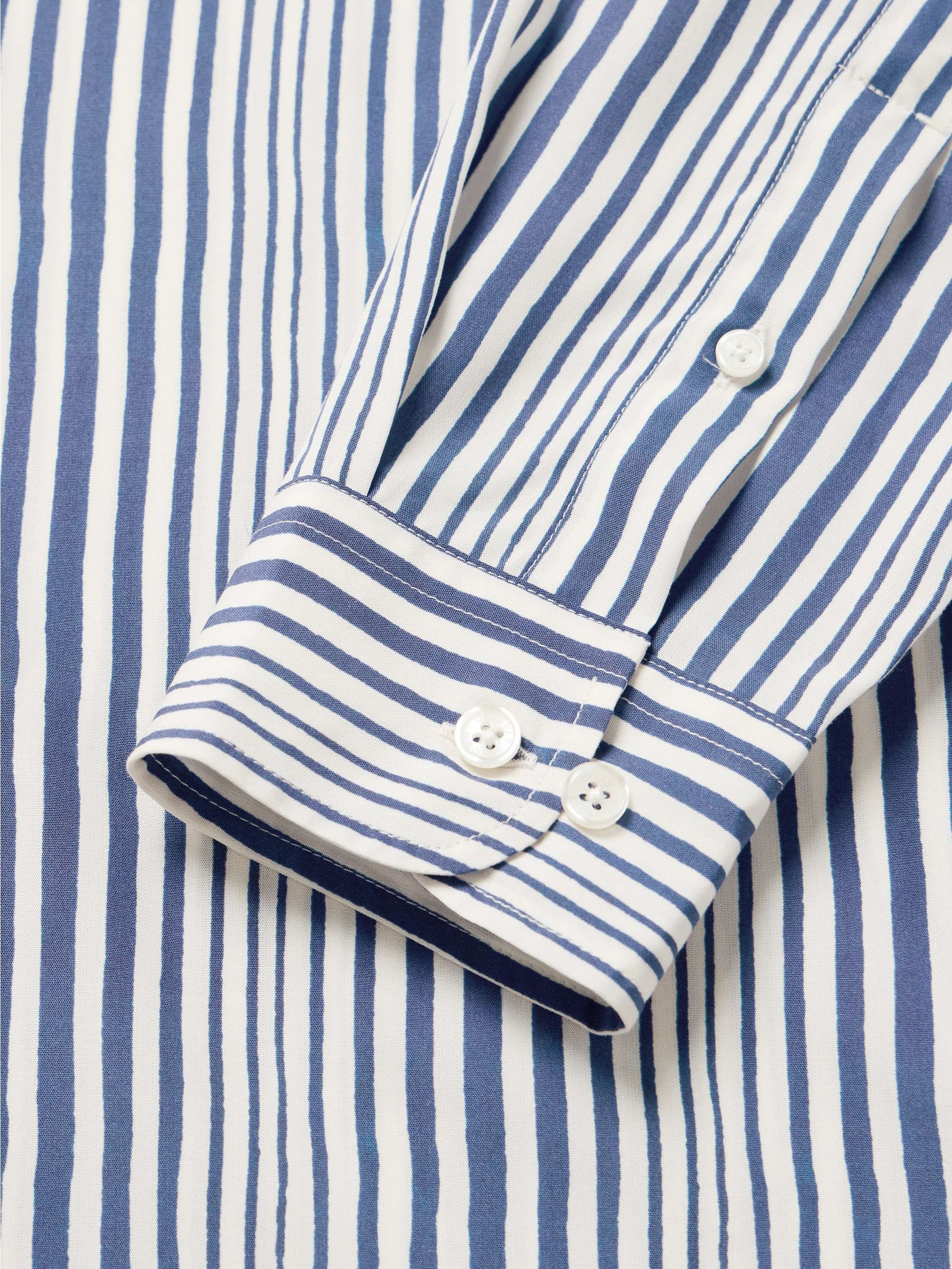 Giles Slim-Fit Striped Lyocell Shirt view