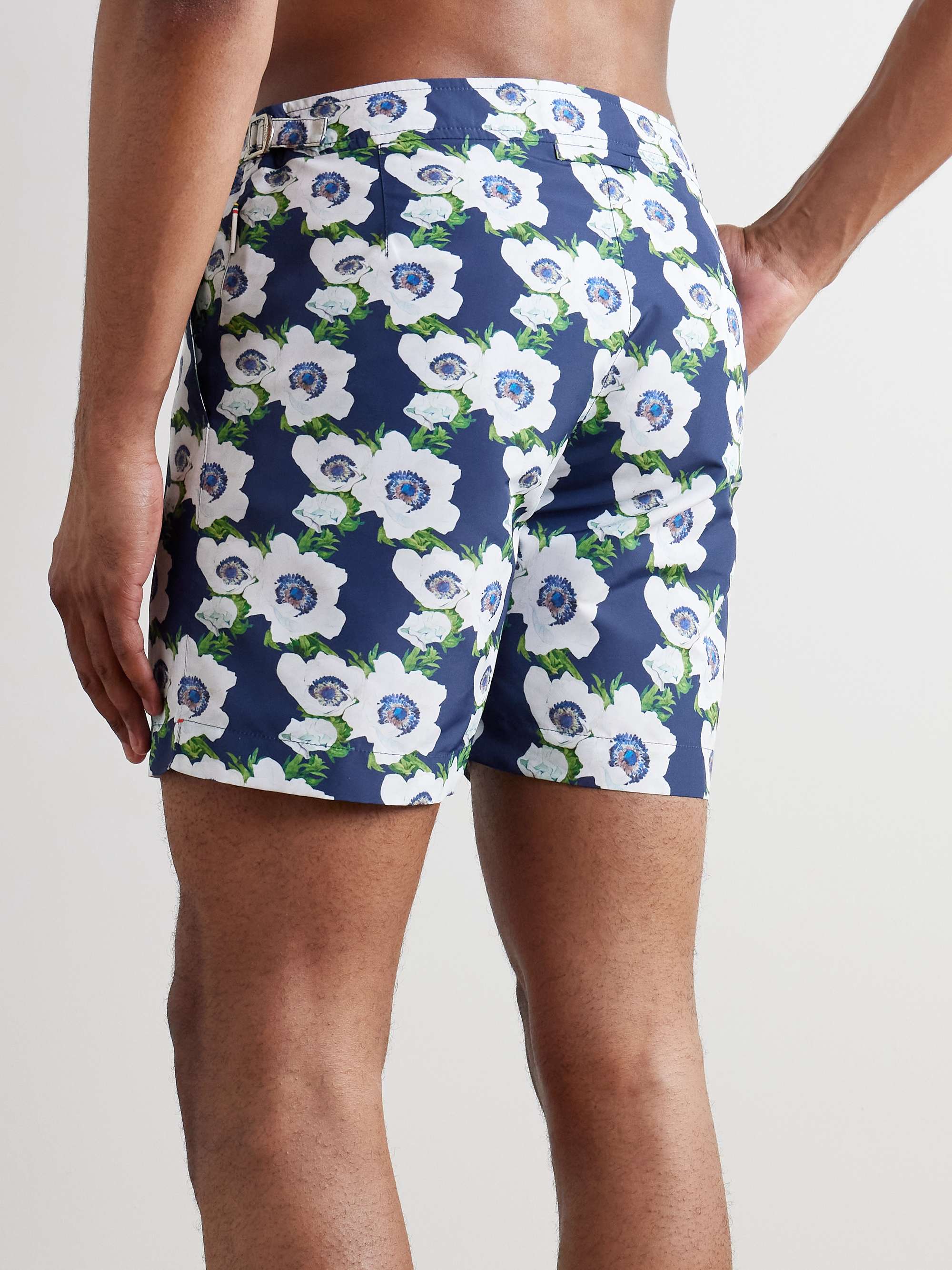 Bulldog Straight-Leg Mid-Length Floral-Print Recycled Swim Shorts view