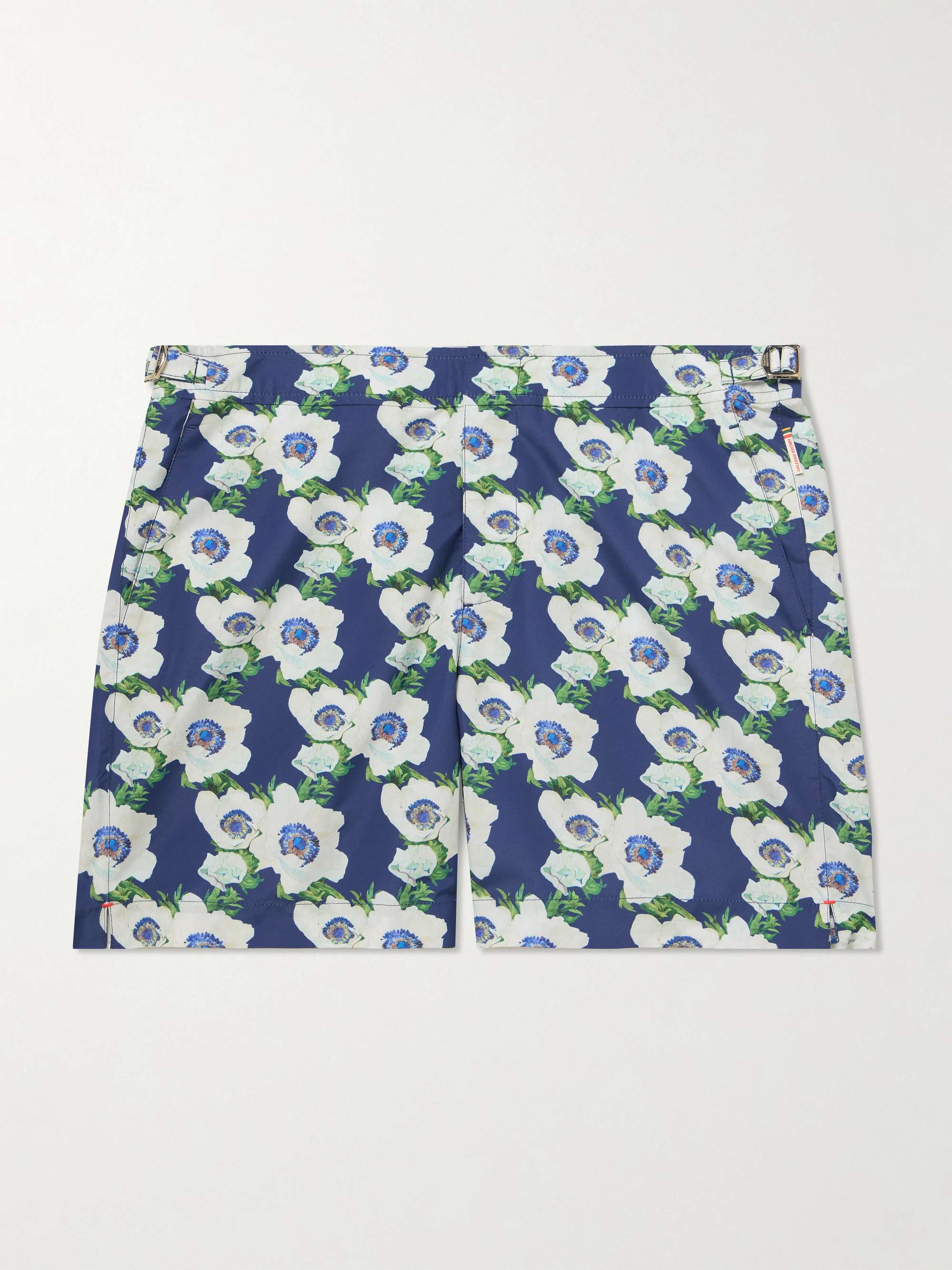 Bulldog Straight-Leg Mid-Length Floral-Print Recycled Swim Shorts view