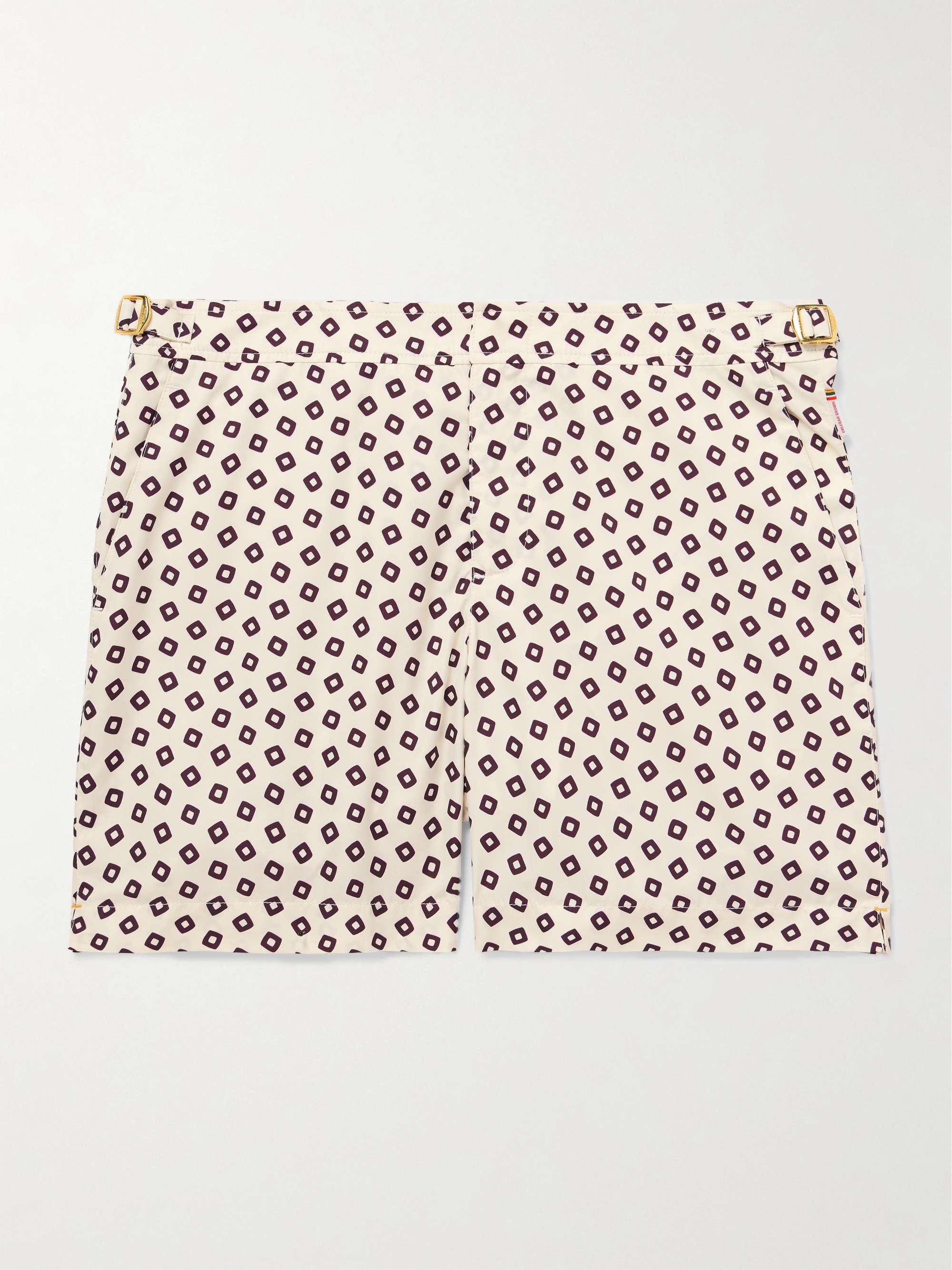 Bulldog Straight-Leg Mid-Length Printed Recycled Swim Shorts view
