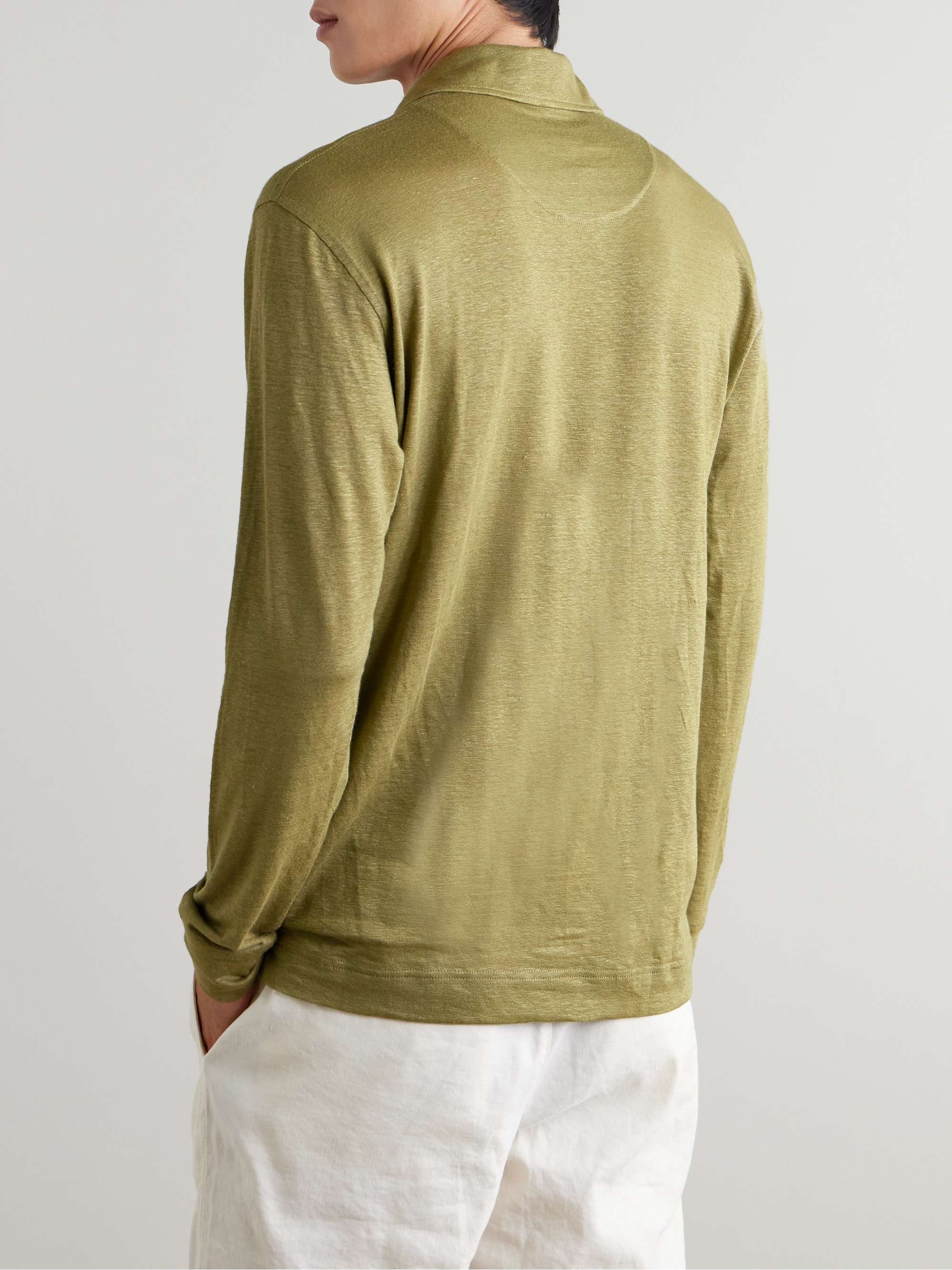 Felix Linen-Jersey Polo Shirt view