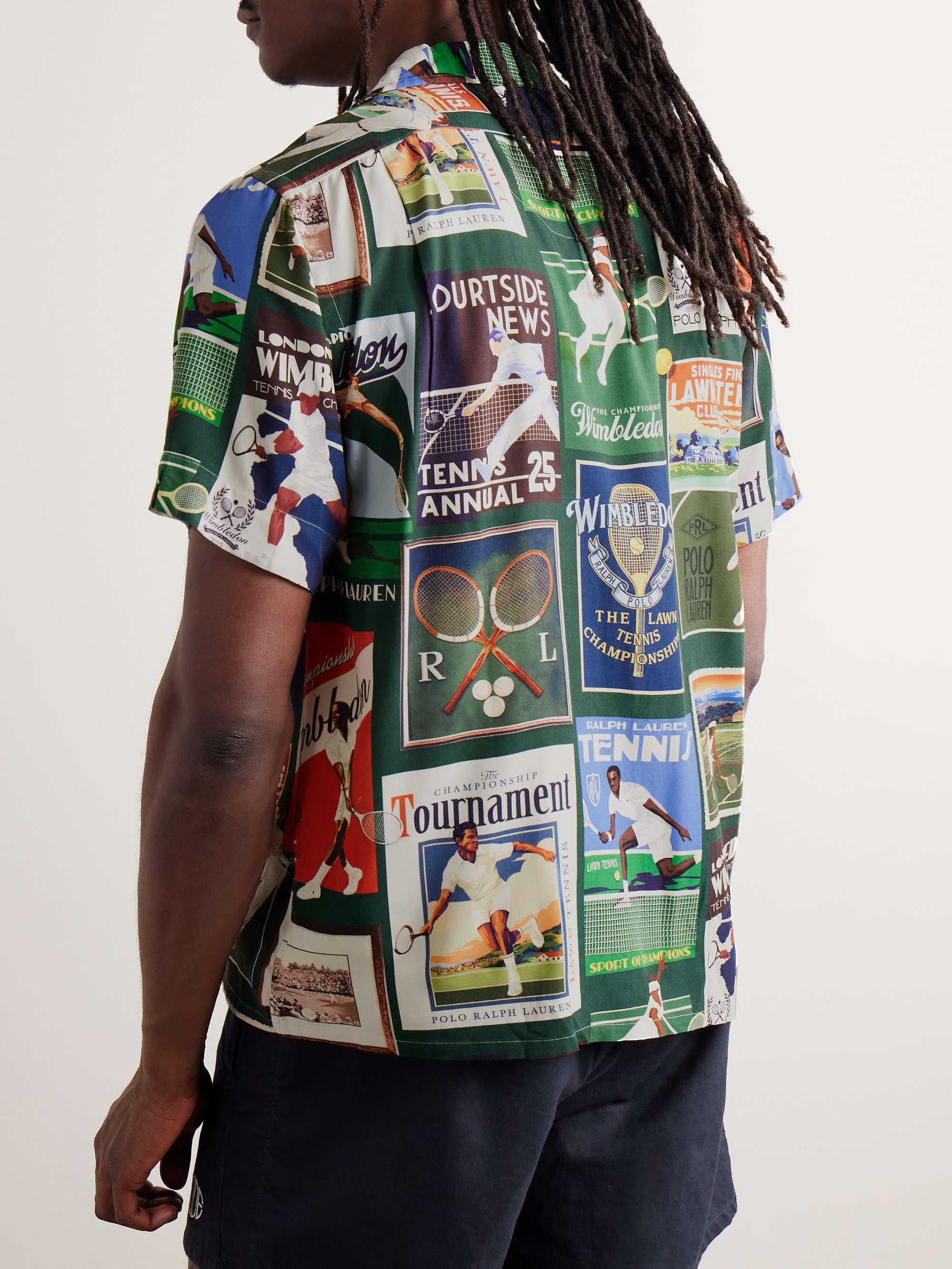 + Wimbledon Clady Convertible-Collar Printed Woven Shirt view