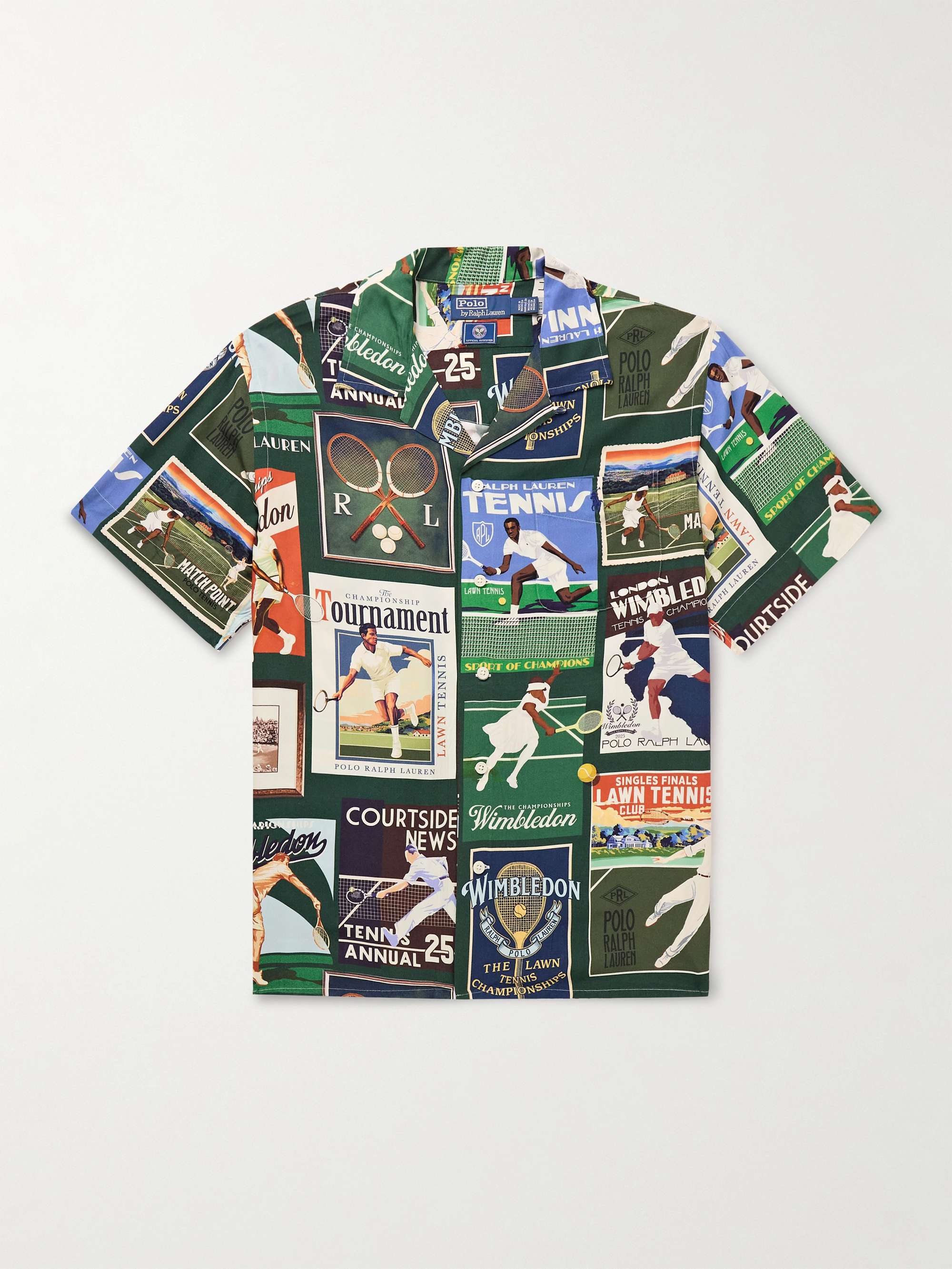 + Wimbledon Clady Convertible-Collar Printed Woven Shirt view