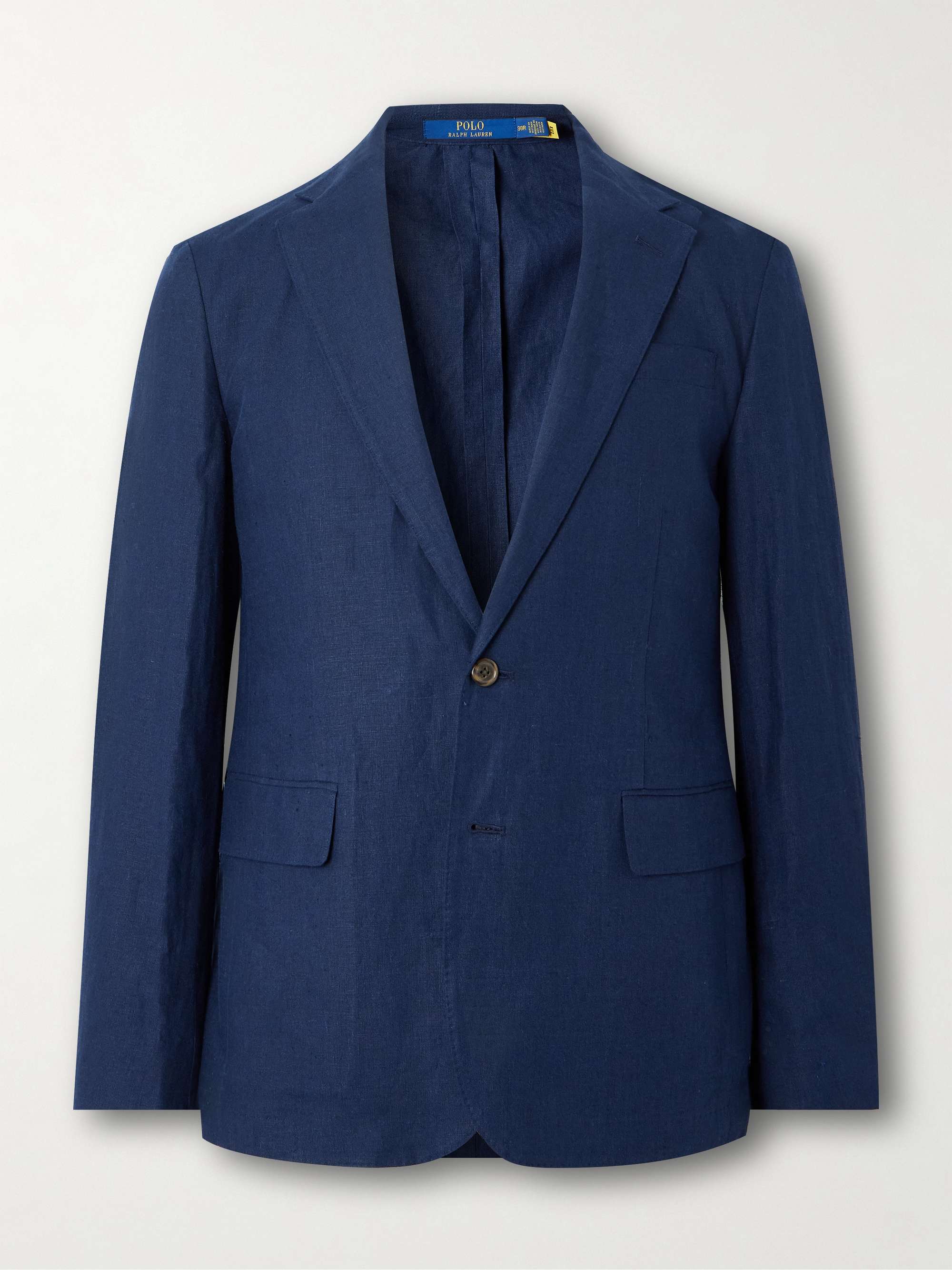 Slim-Fit Linen Blazer view