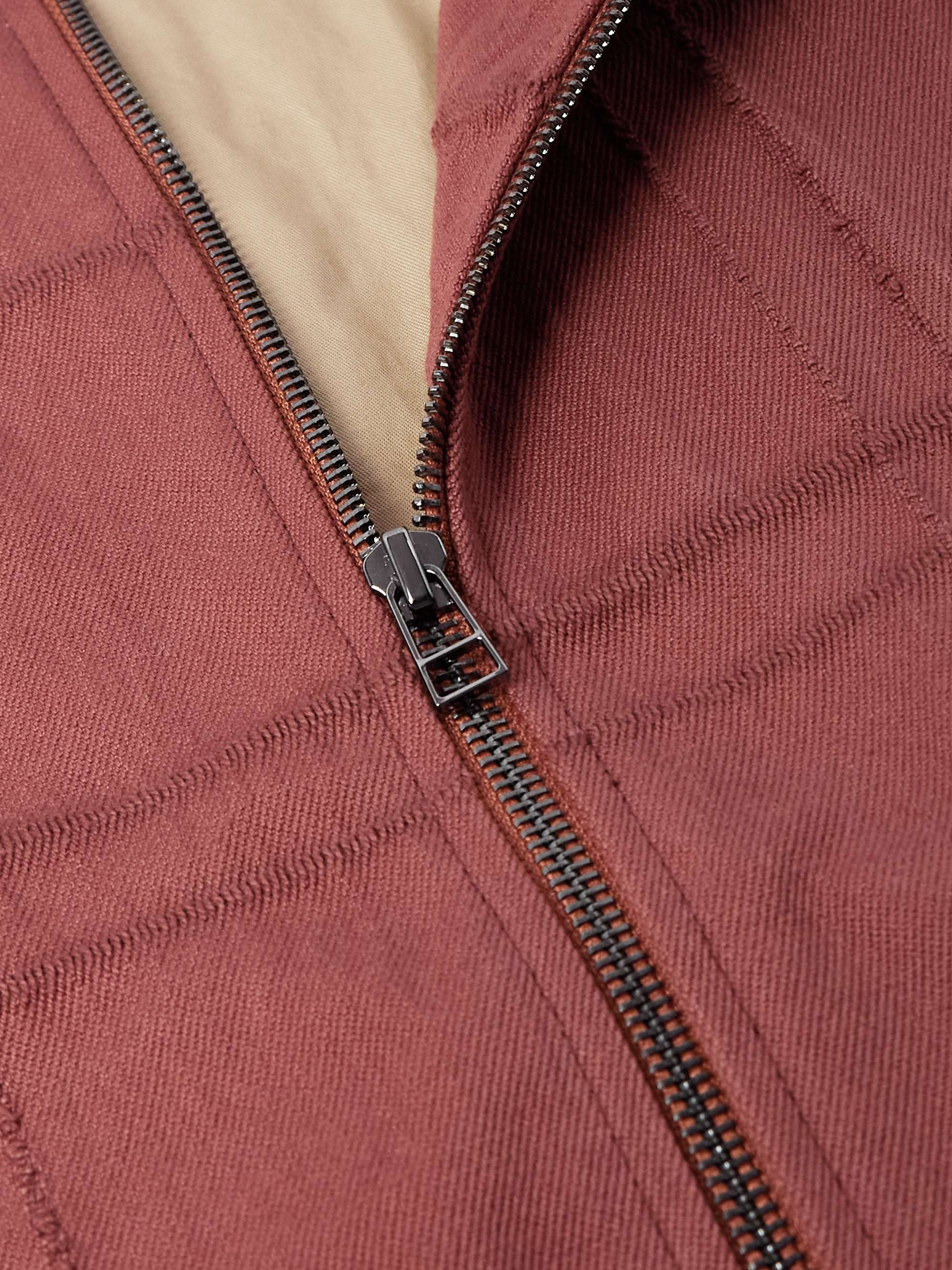 Checked Cotton-Blend Jacquard Jacket view