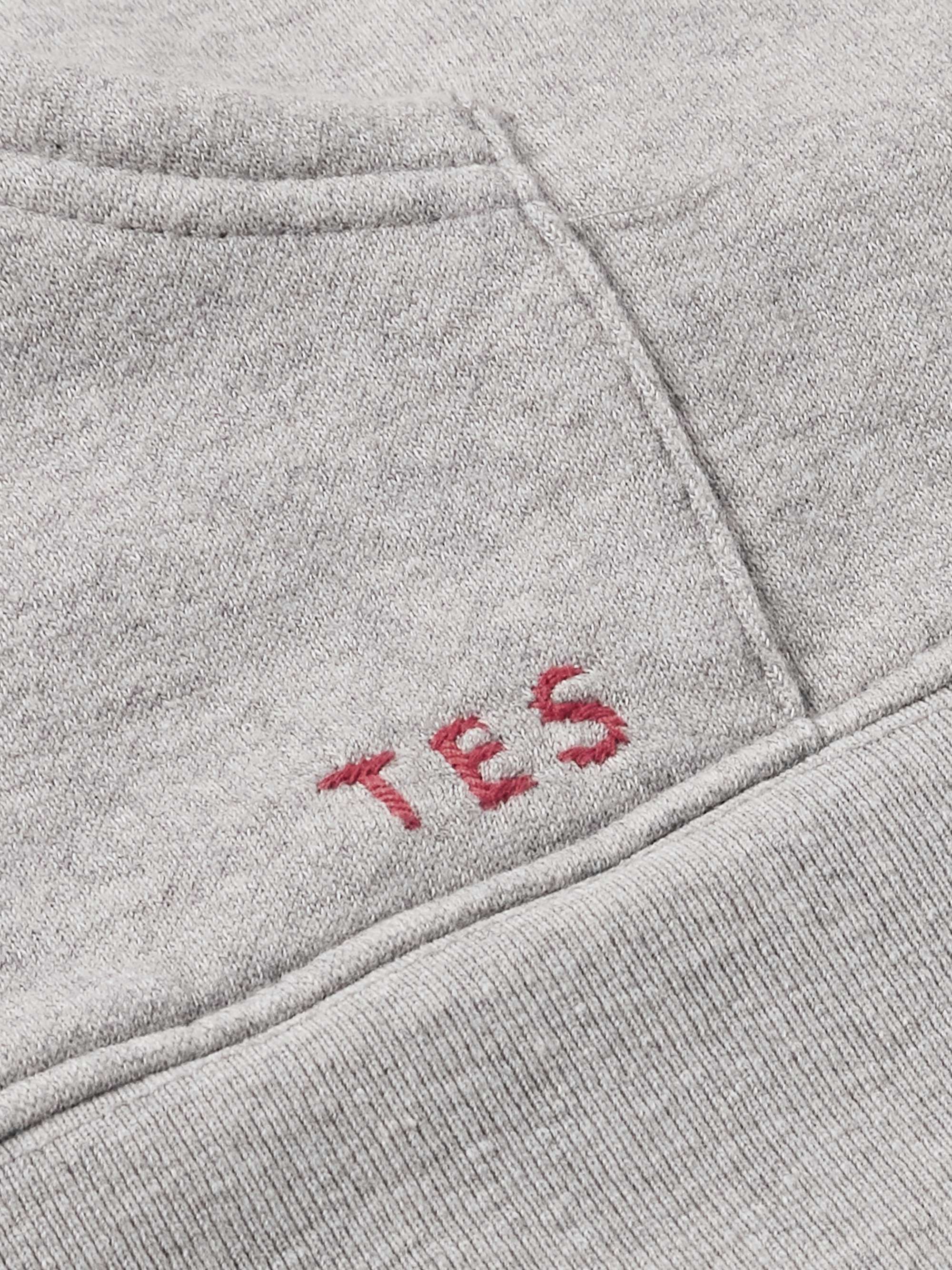 Daily Logo-Embroidered Cotton and Cashmere-Blend Zip-Up Hoodie view