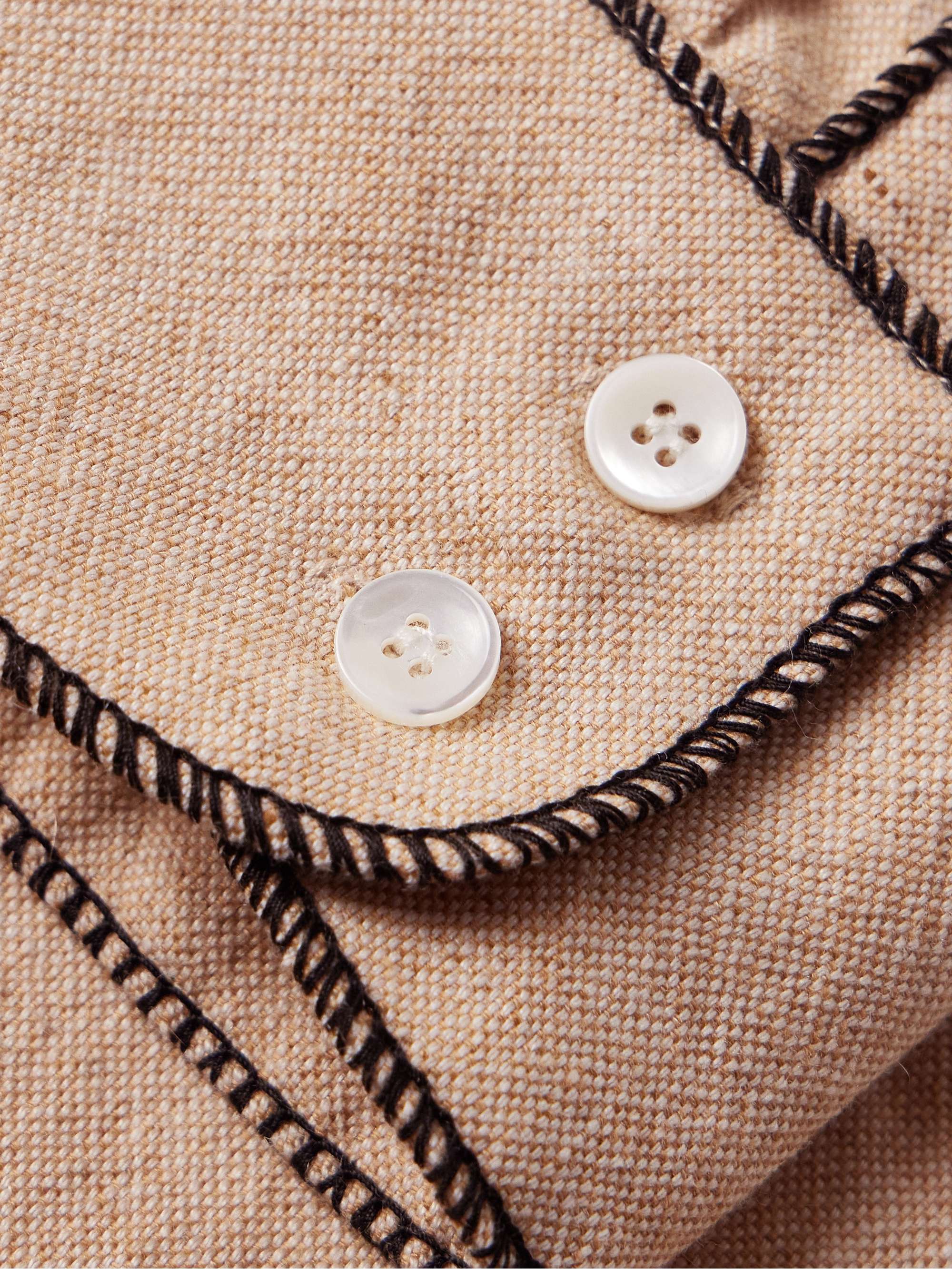 Linen, Wool, Silk and Cashmere-Blend Shirt view