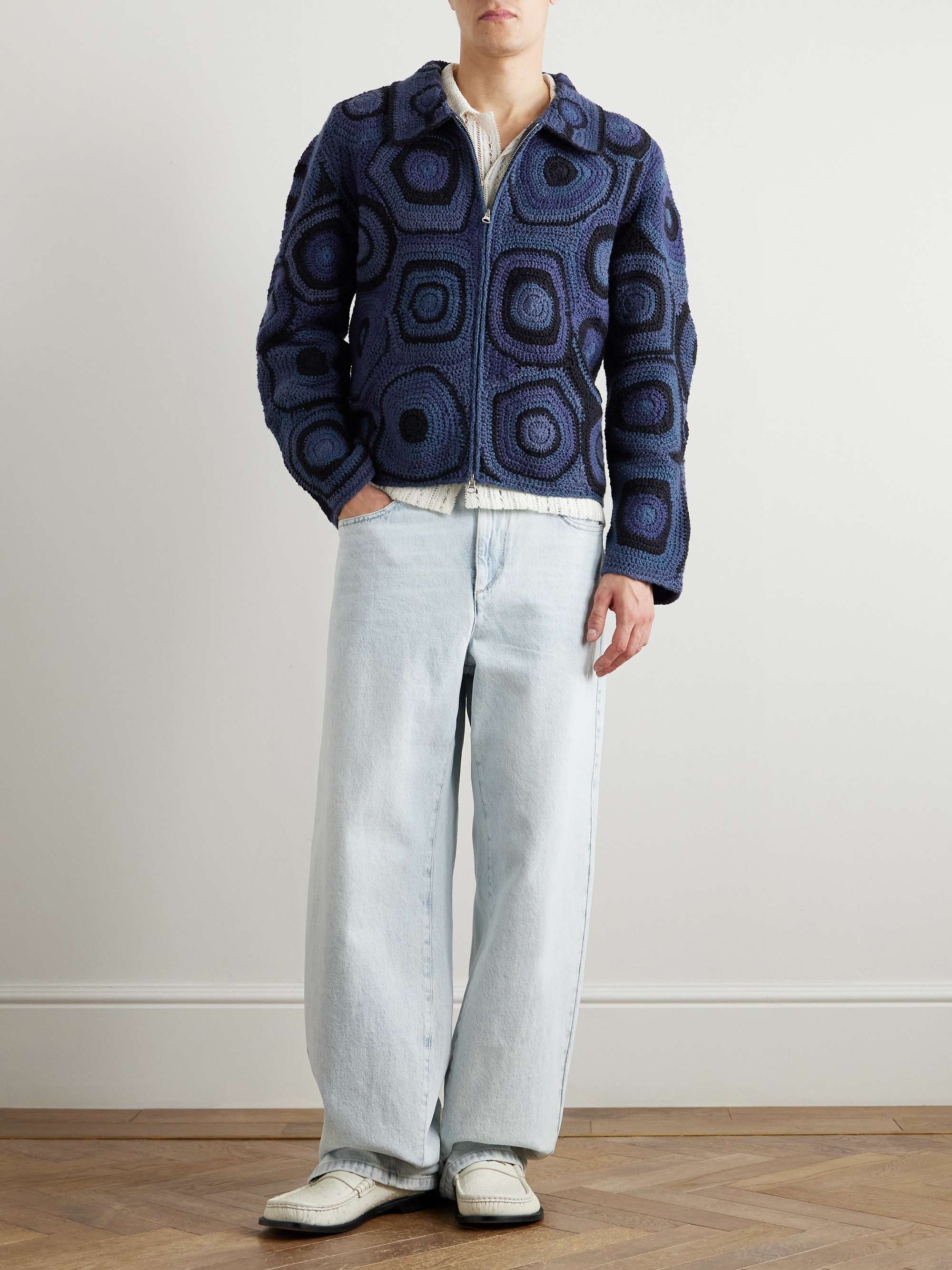 Strata Crocheted Cotton Jacket view