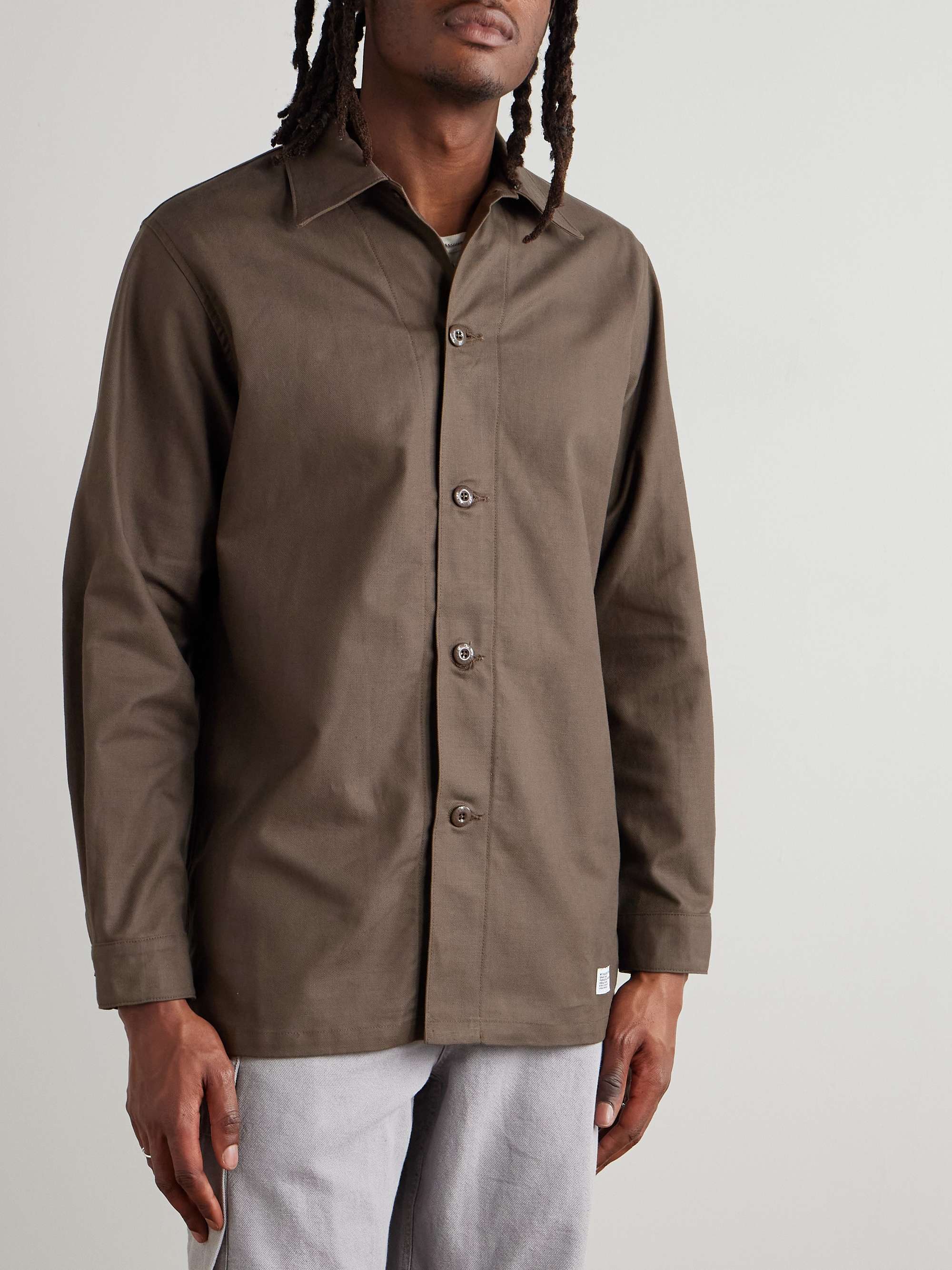CBW Logo-Appliquéd Cotton-Twill Shirt view
