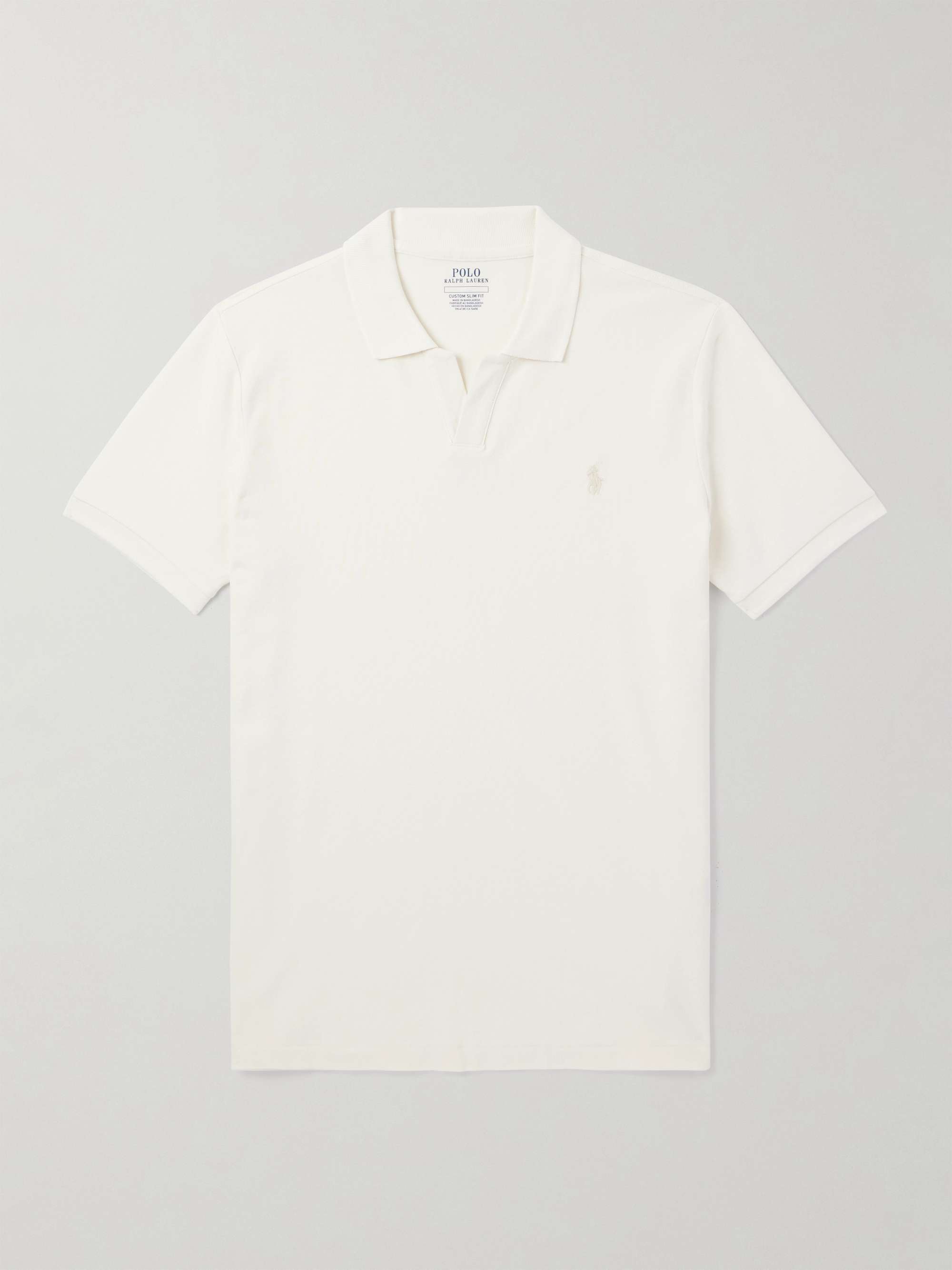 Logo-Embroidered Cotton-Blend Polo Shirt view