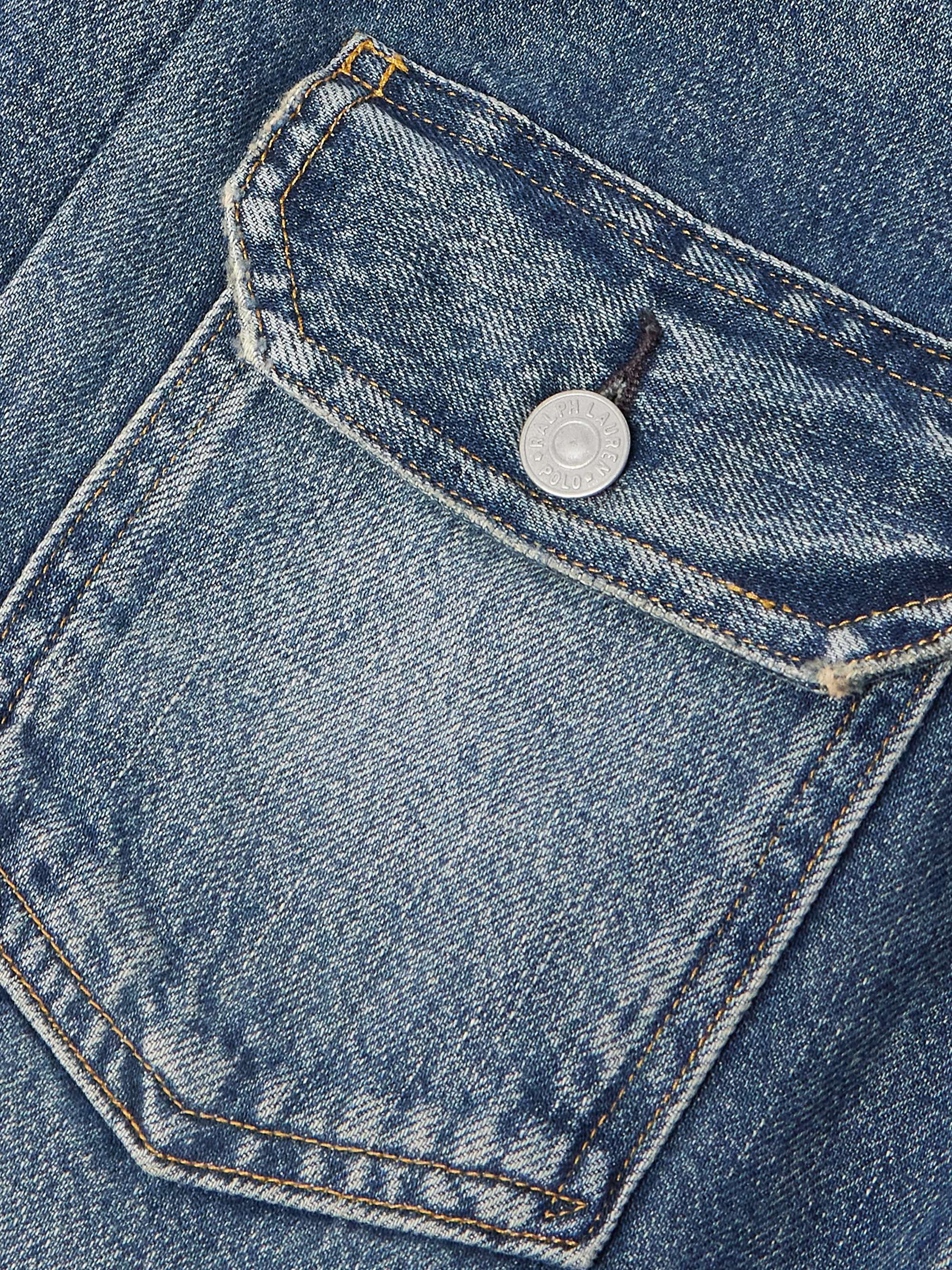 Cropped Denim Trucker Jacket view