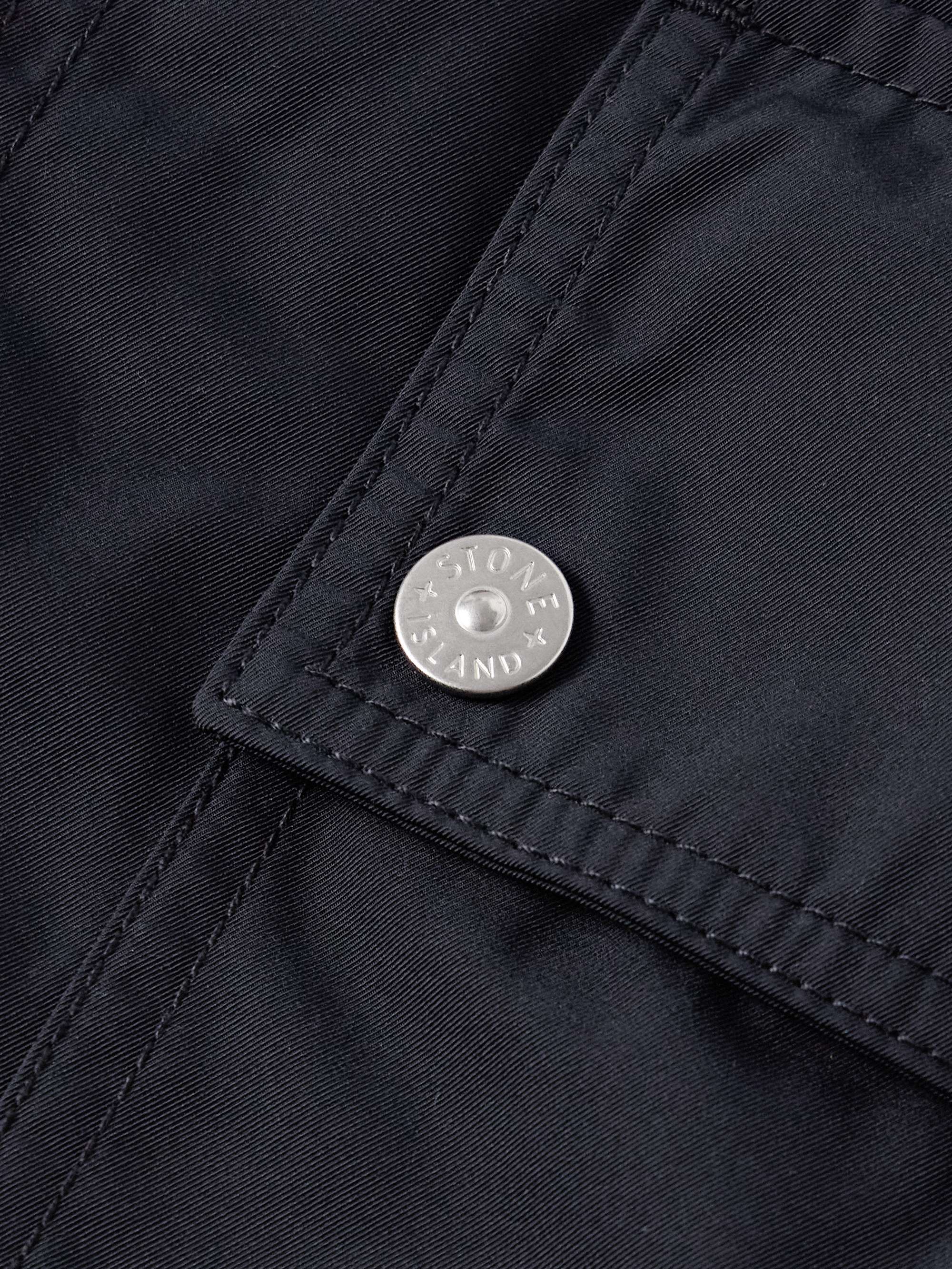 Logo-Appliquéd Micro Twill Hooded Parka view