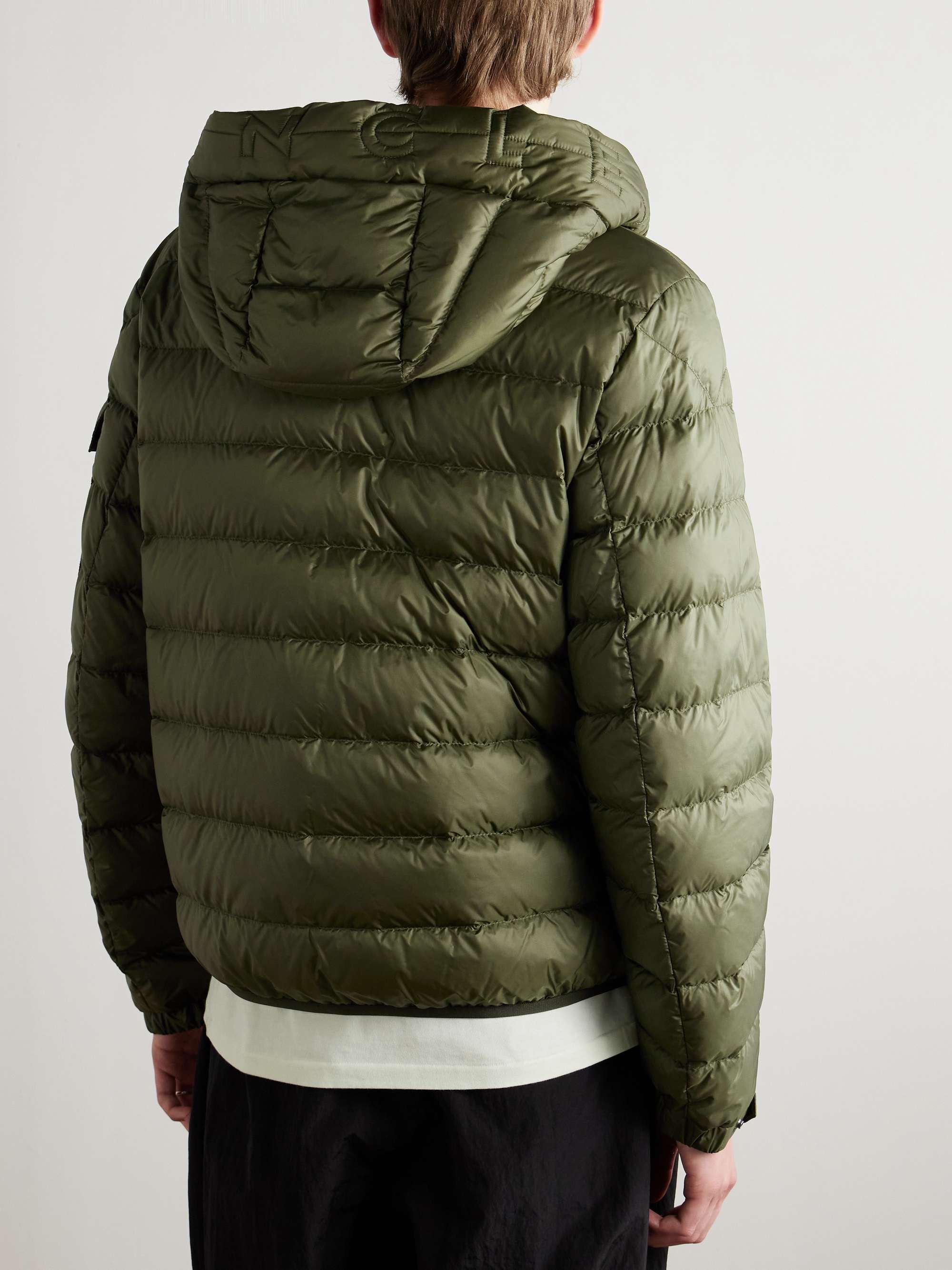 Najan Logo-Appliquéd Quilted Shell Hooded Down Jacket view