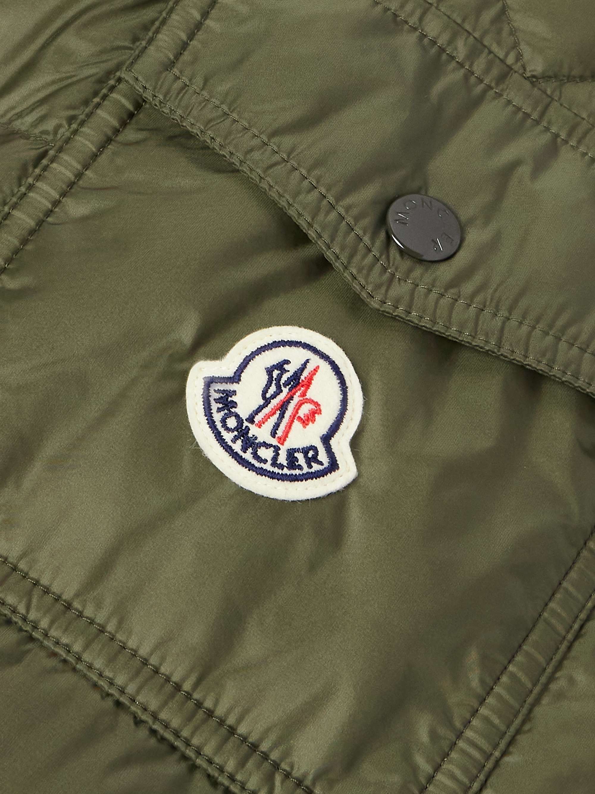 Najan Logo-Appliquéd Quilted Shell Hooded Down Jacket view