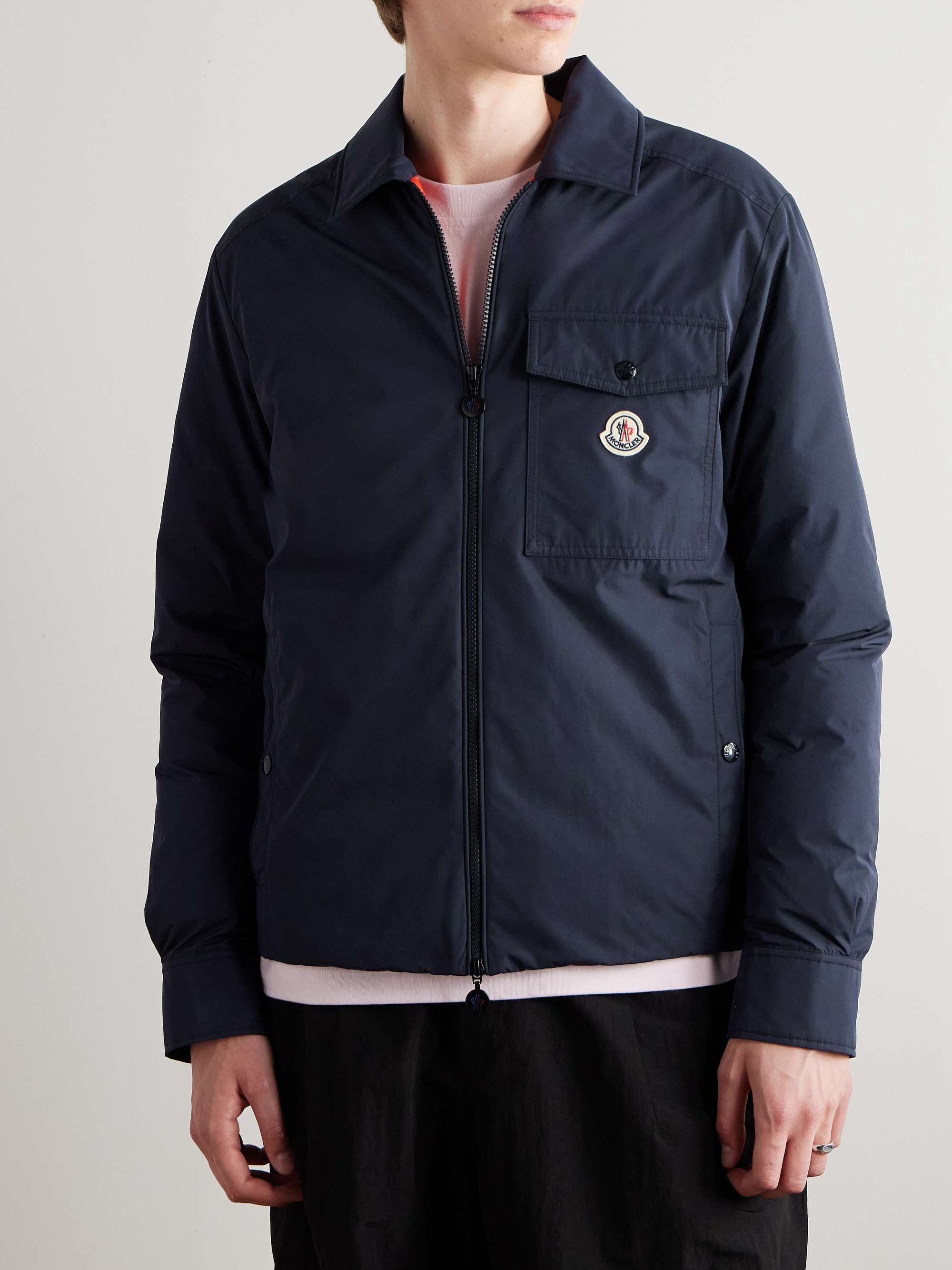 Vigeon Logo-Appliquéd Shell Down Shirt Jacket view
