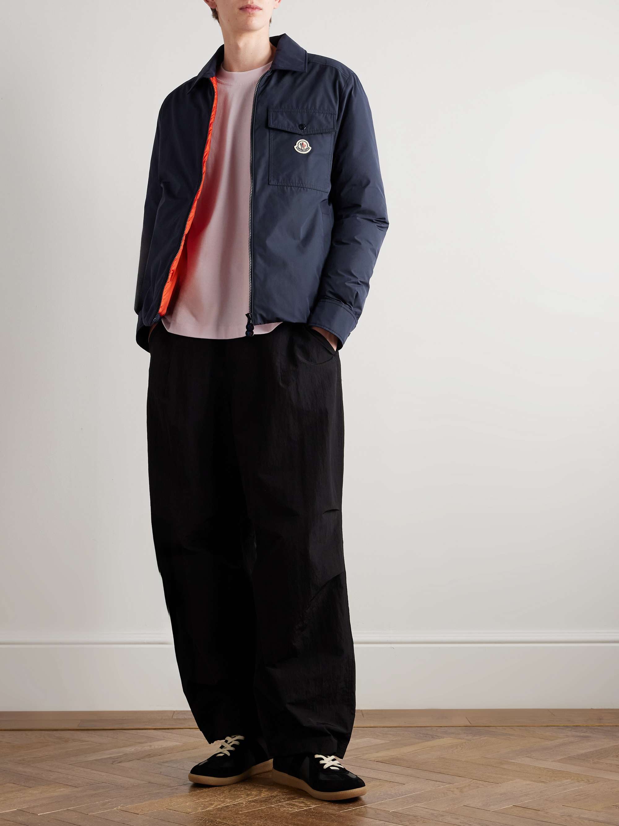 Vigeon Logo-Appliquéd Shell Down Shirt Jacket view