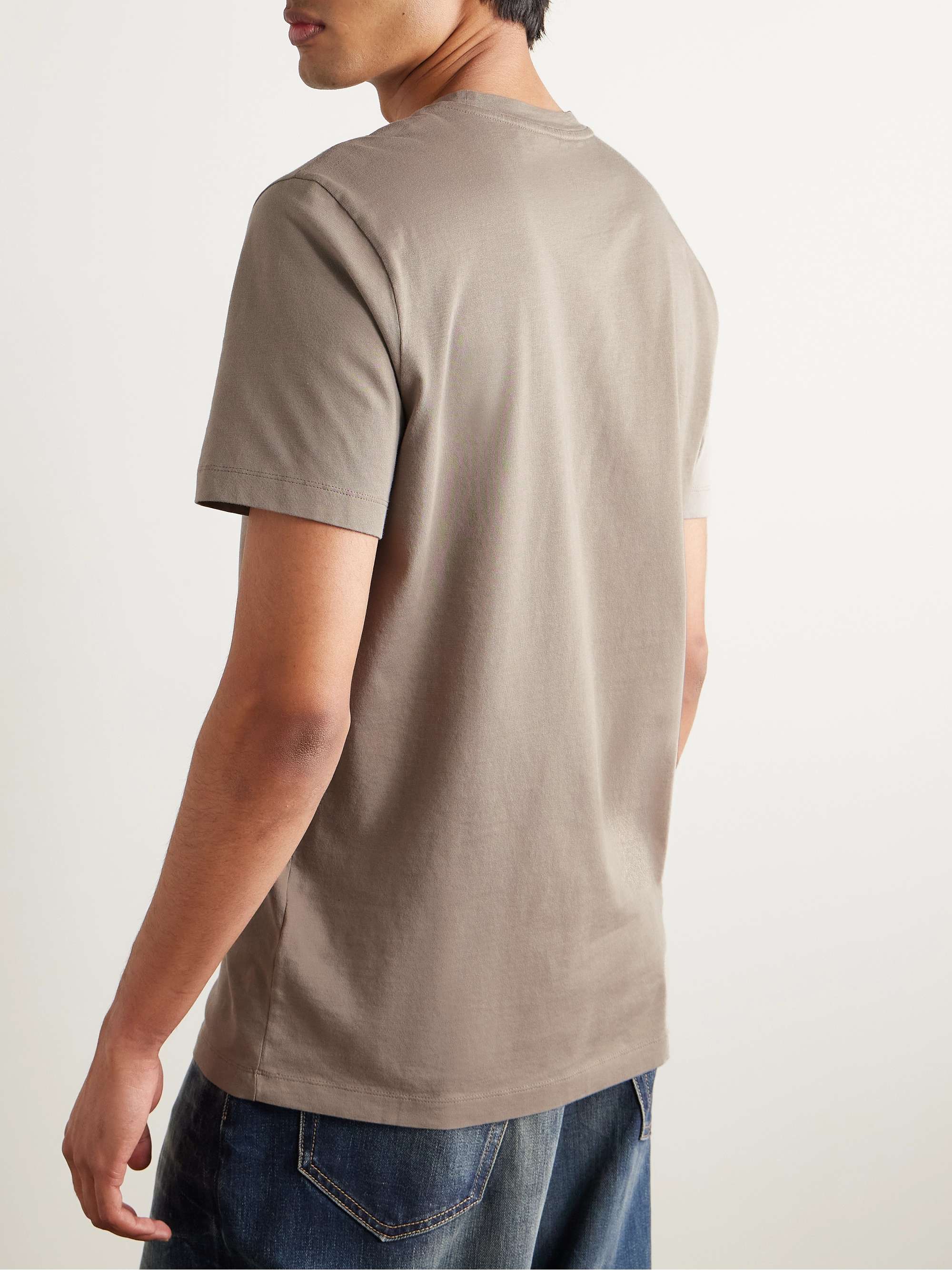 Logo-Flocked Appliquéd Cotton-Jersey T-Shirt view