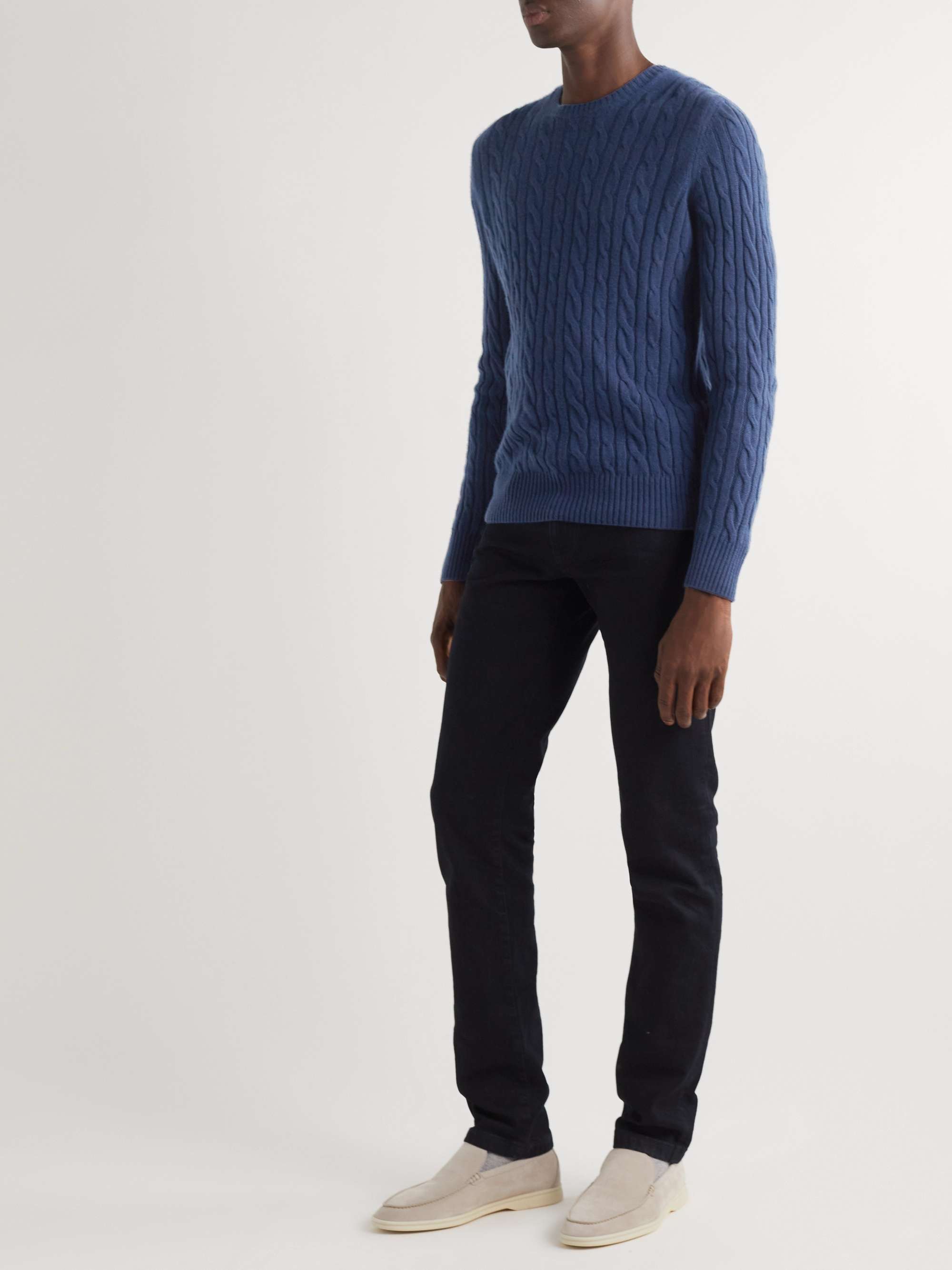 Cable-Knit Baby Cashmere Sweater view