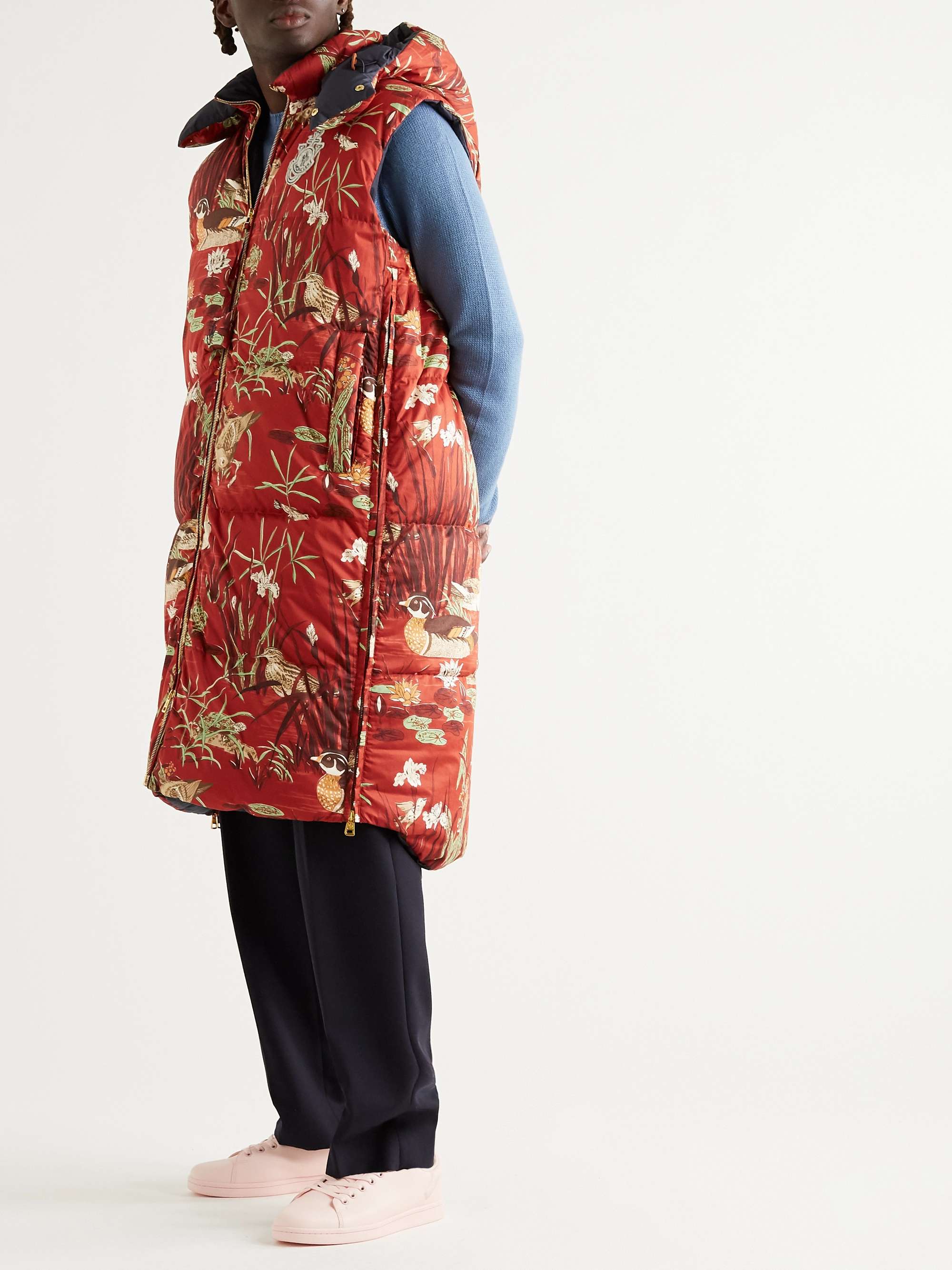 1 Moncler JW Anderson Battersea Reversible Logo-Appliquéd Printed Cotton Gilet view