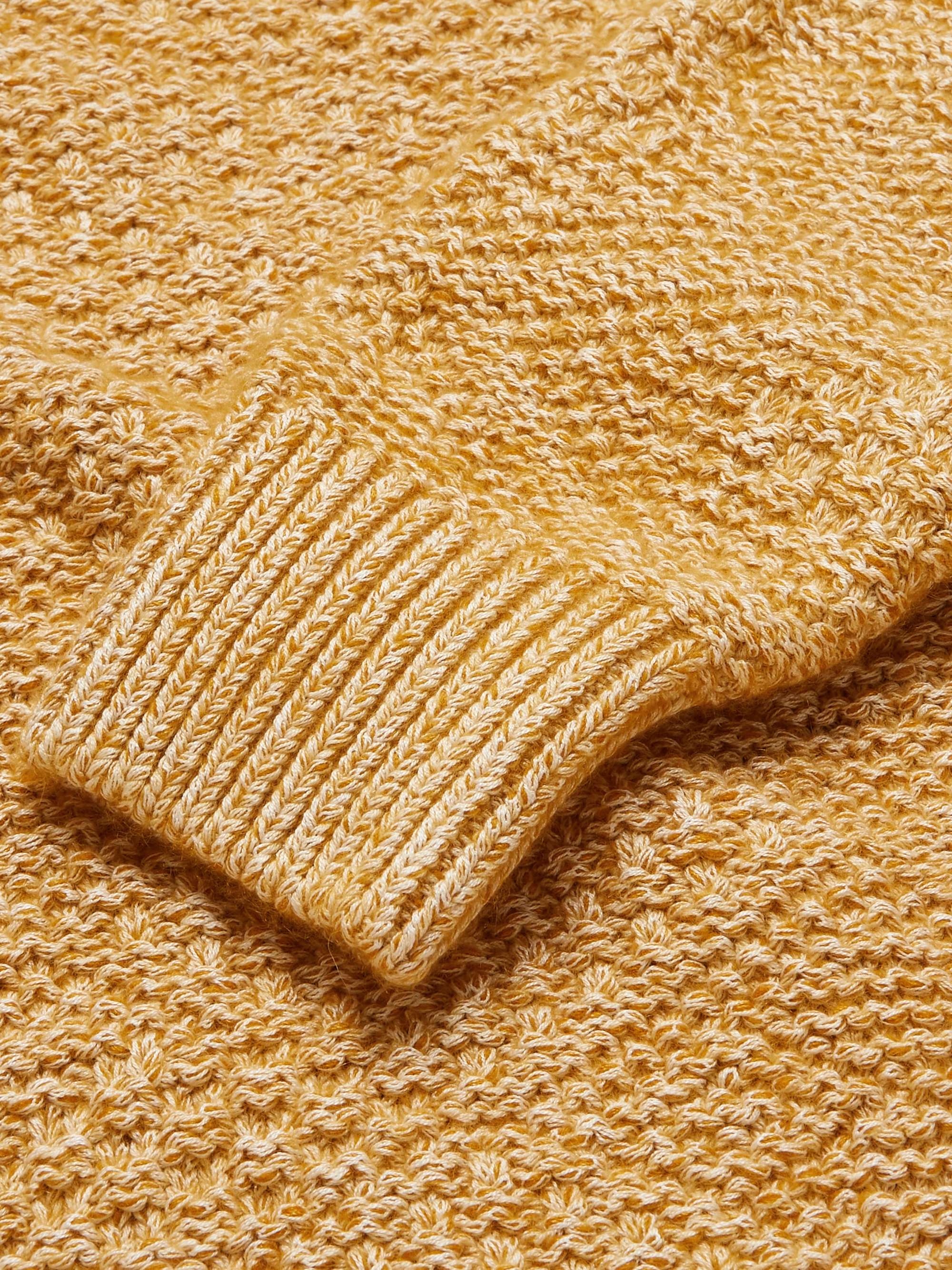 Slim-Fit Cable-Knit Silk and Cashmere-Blend Sweater view