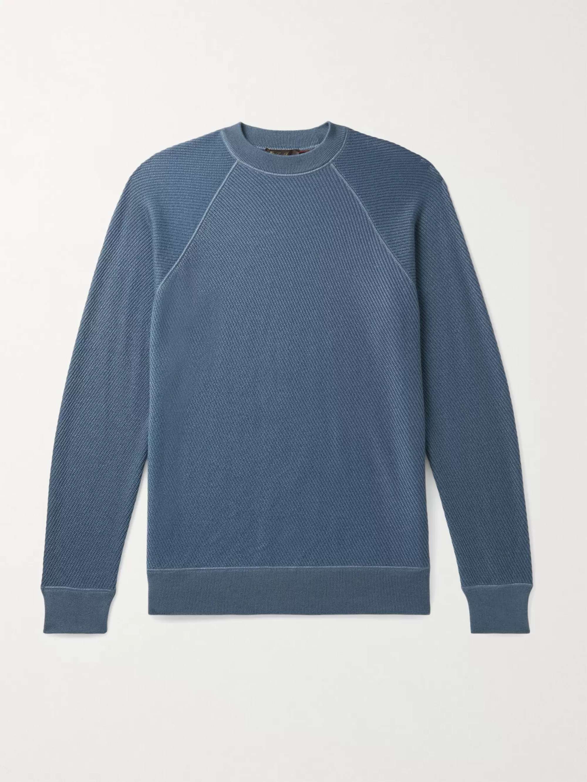 Ribbed Cashmere and Silk-Blend Sweater view
