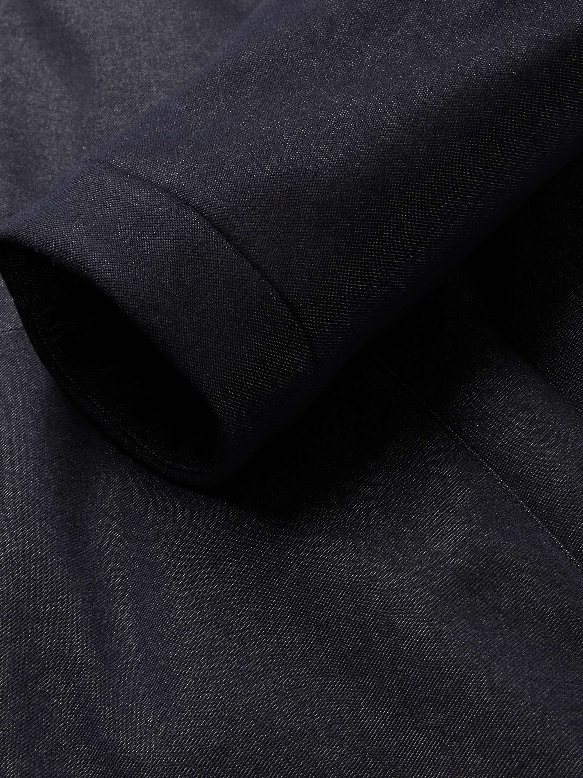 Storm System Virgin Wool-Blend Denim Bomber Jacket view