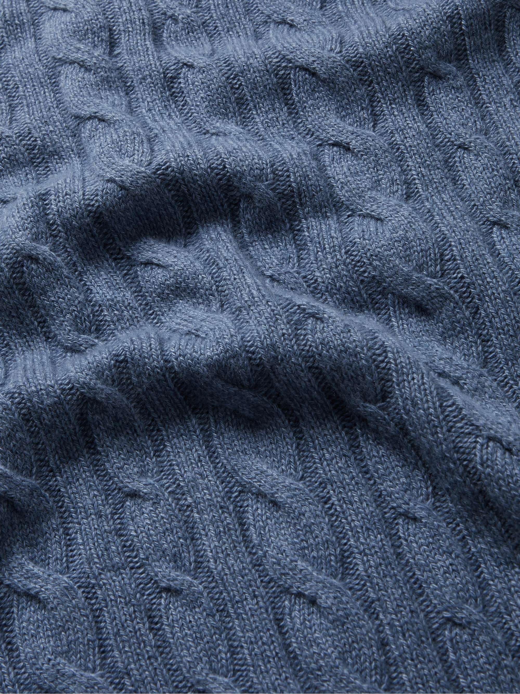 Slim-Fit Cable-Knit Baby Cashmere Sweater view