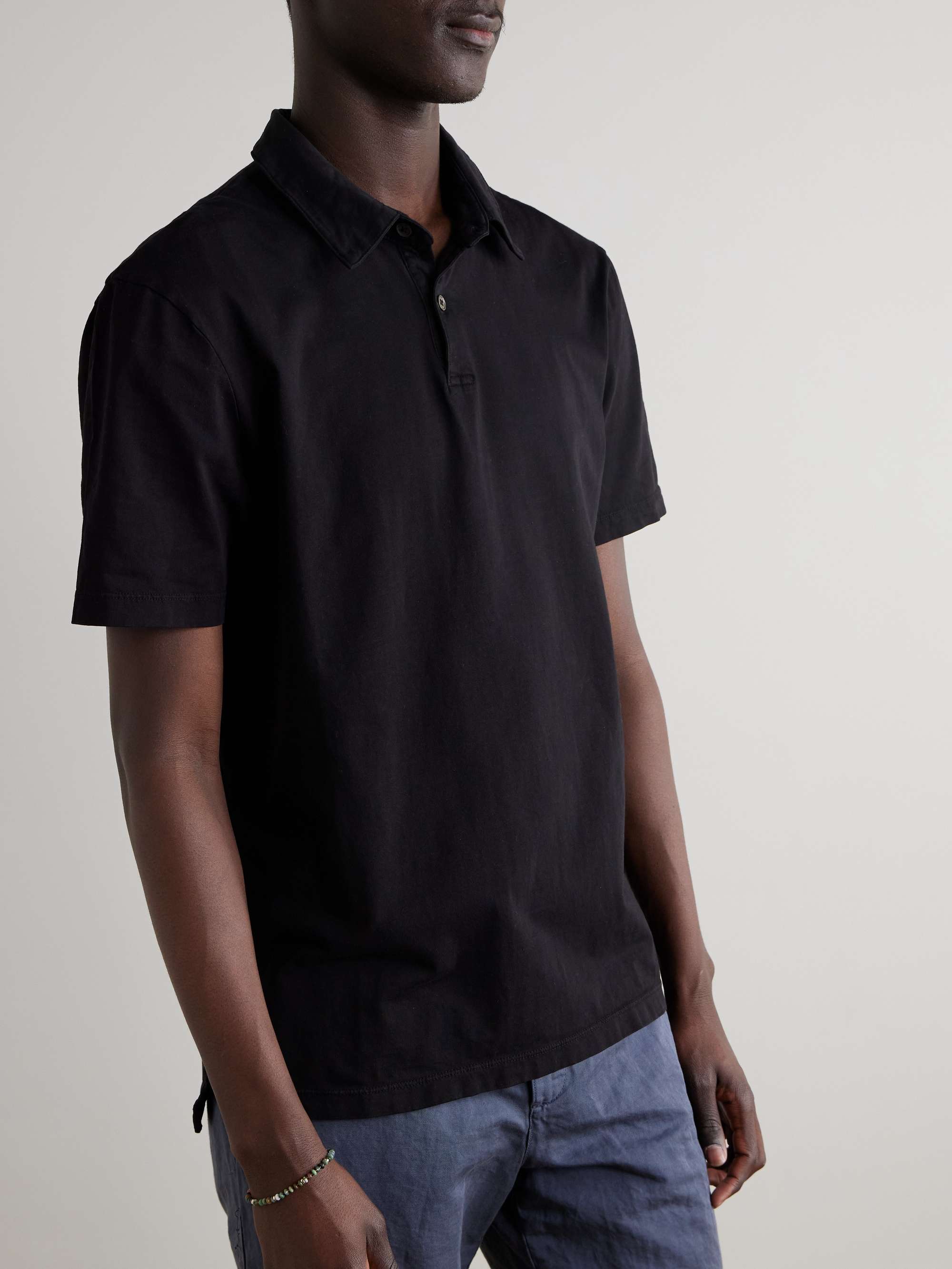 Slim-Fit Supima Cotton-Jersey Polo Shirt view