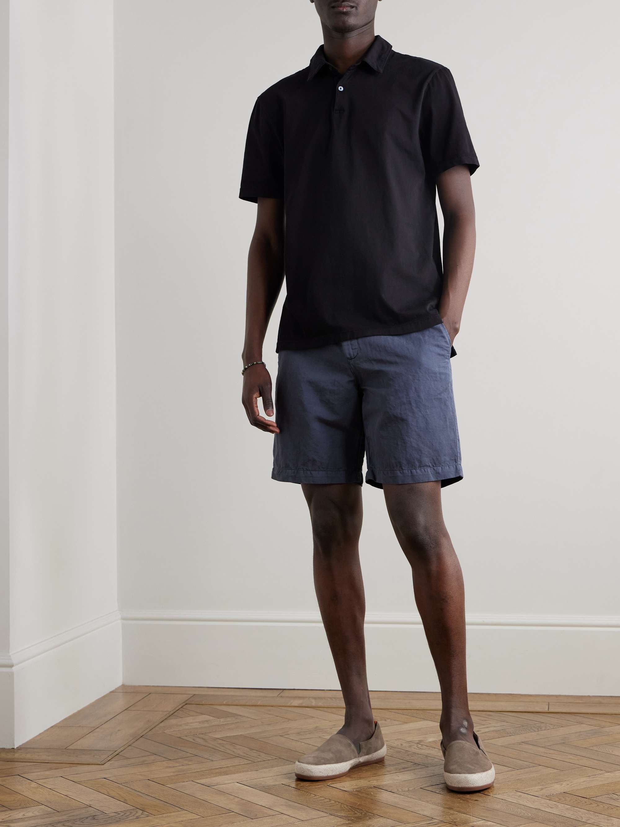 Slim-Fit Supima Cotton-Jersey Polo Shirt view
