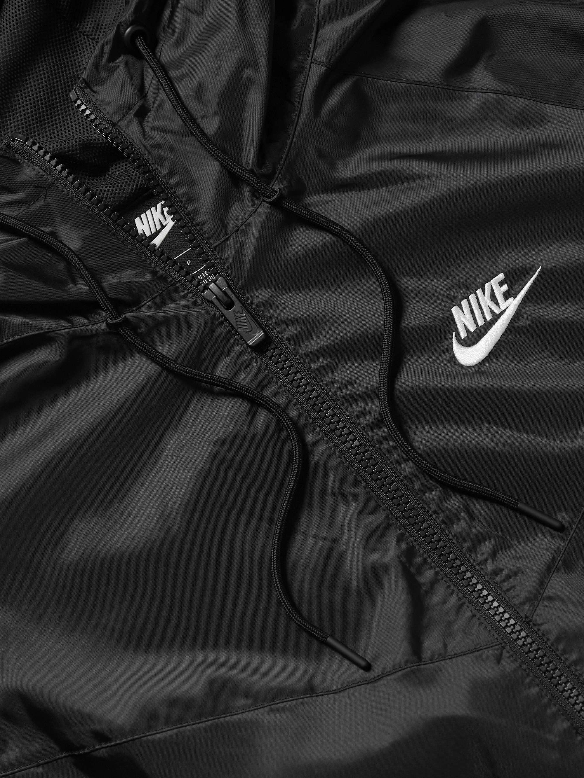 NSW Windrunner Logo-Embroidered Recycled Shell Hooded Jacket view