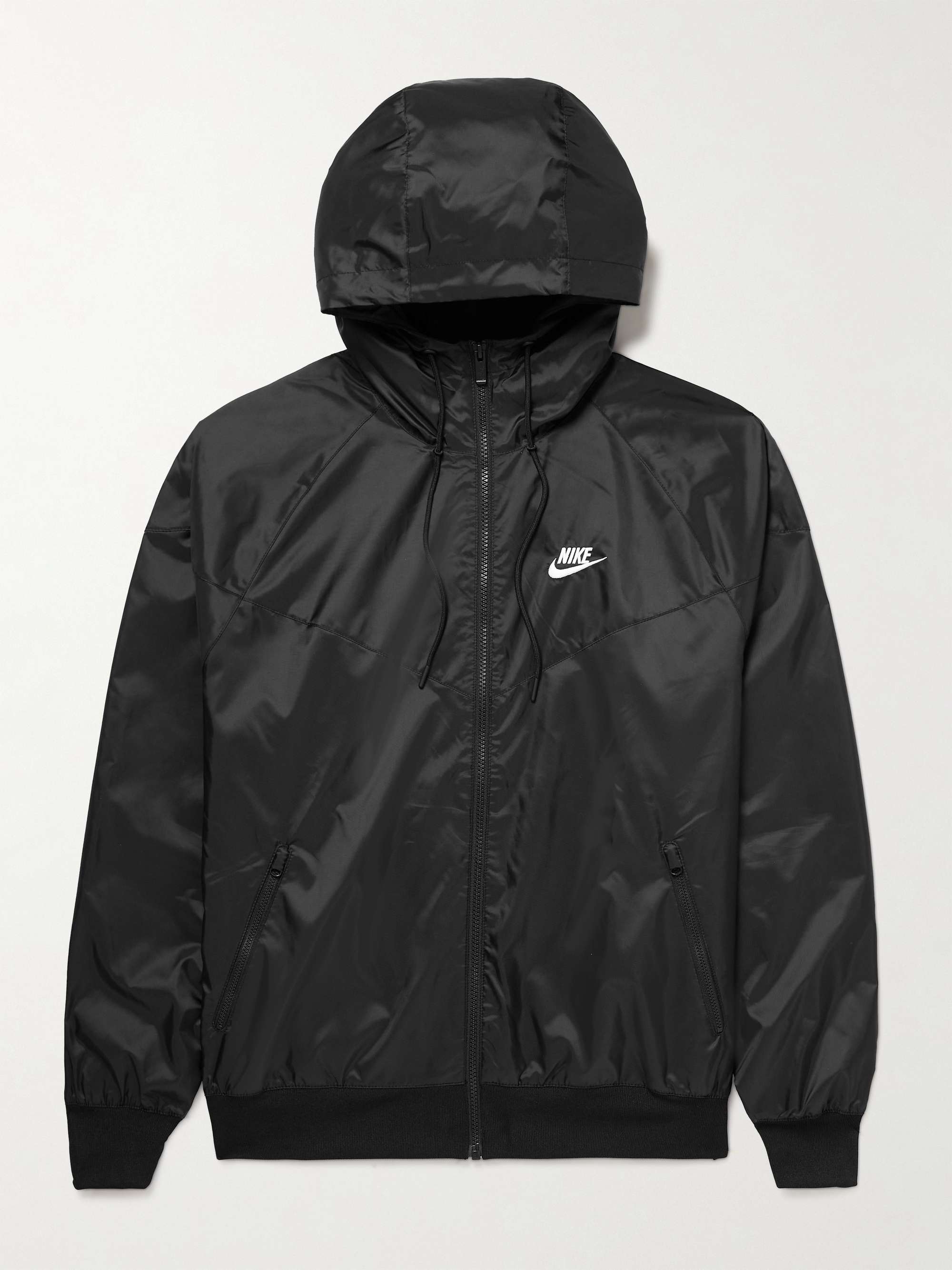 NSW Windrunner Logo-Embroidered Recycled Shell Hooded Jacket view