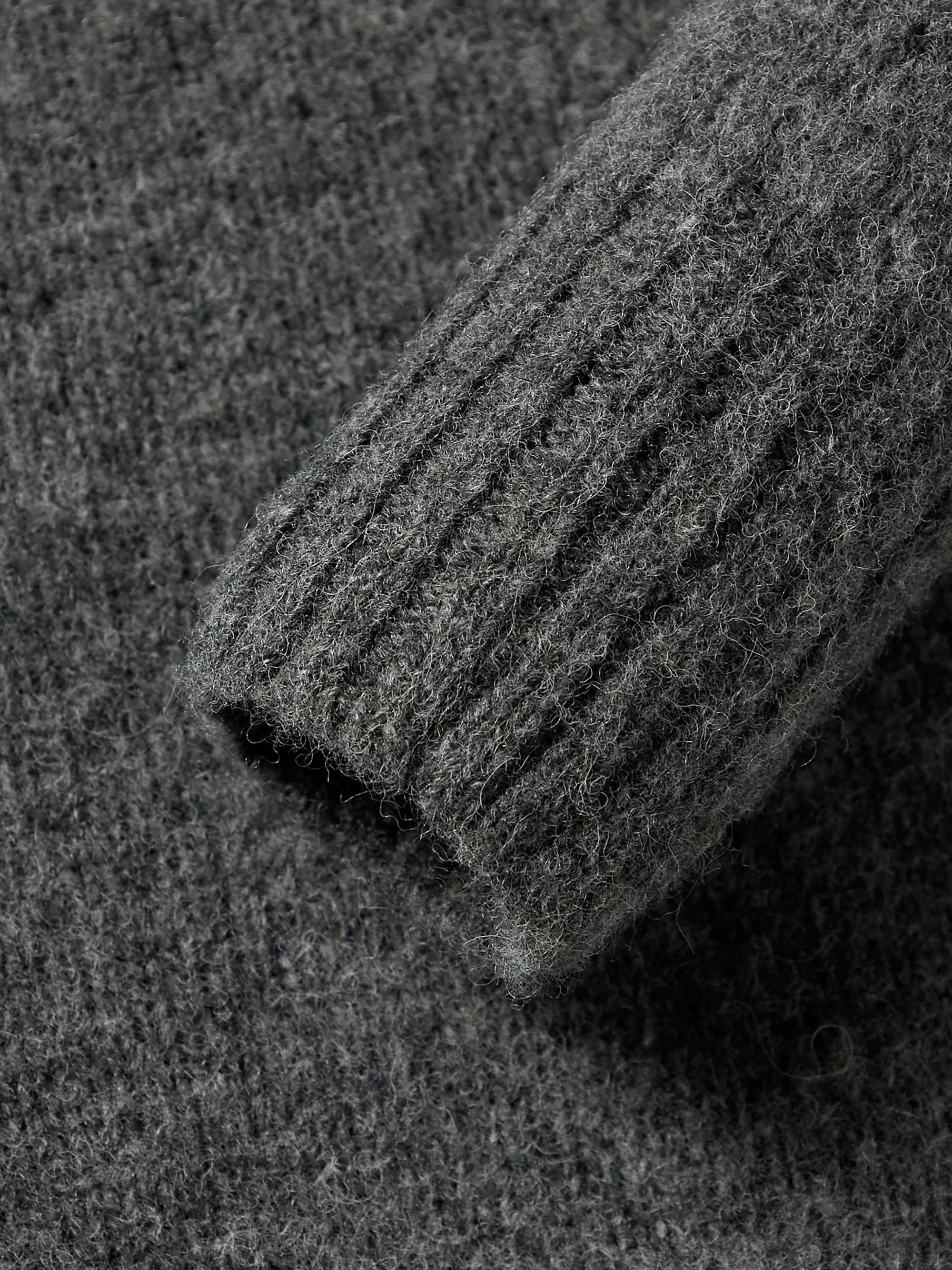 Ghost Pressure Brushed-Wool Polo Shirt view