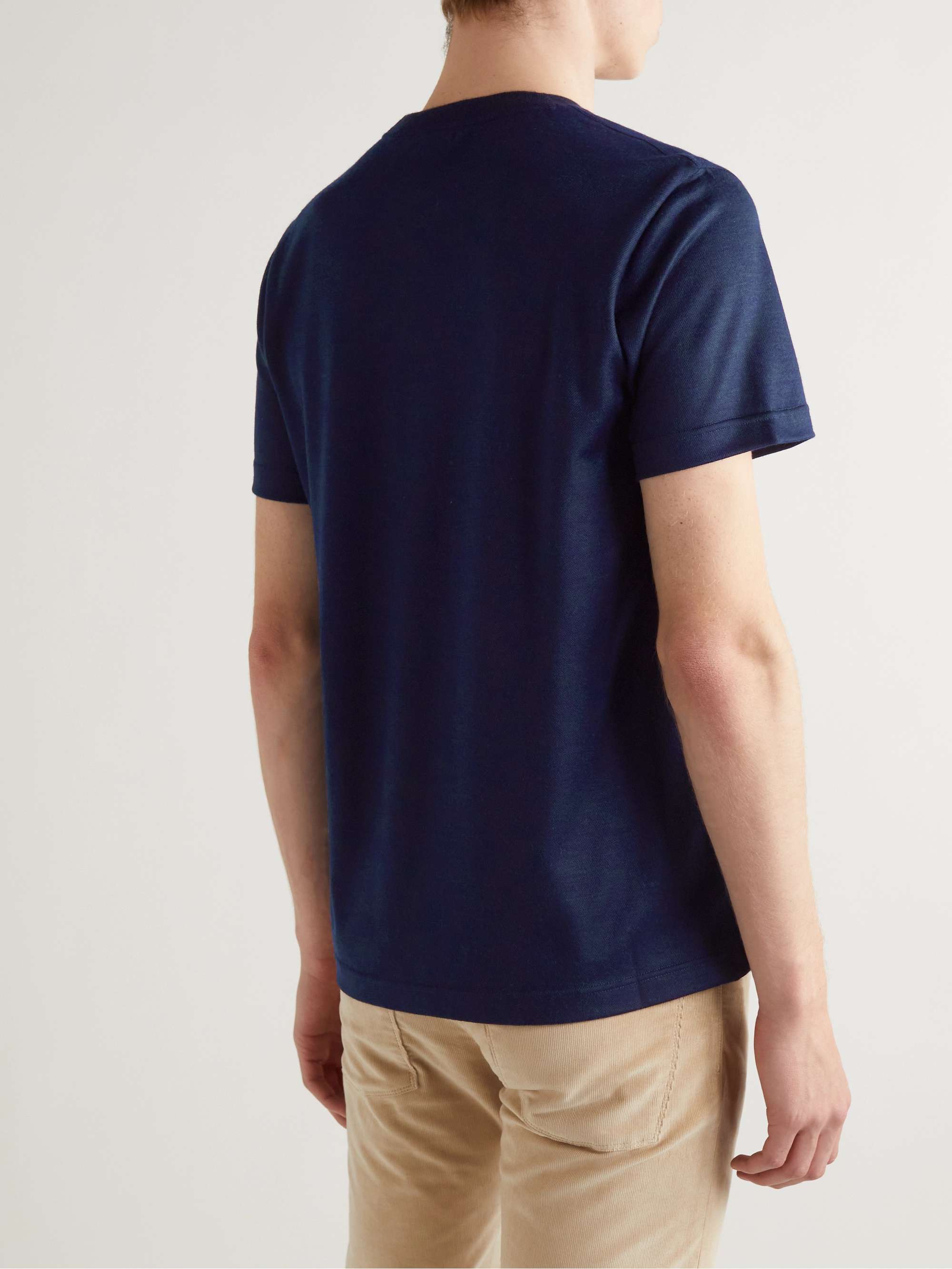 Cashmere-Piqué T-Shirt view