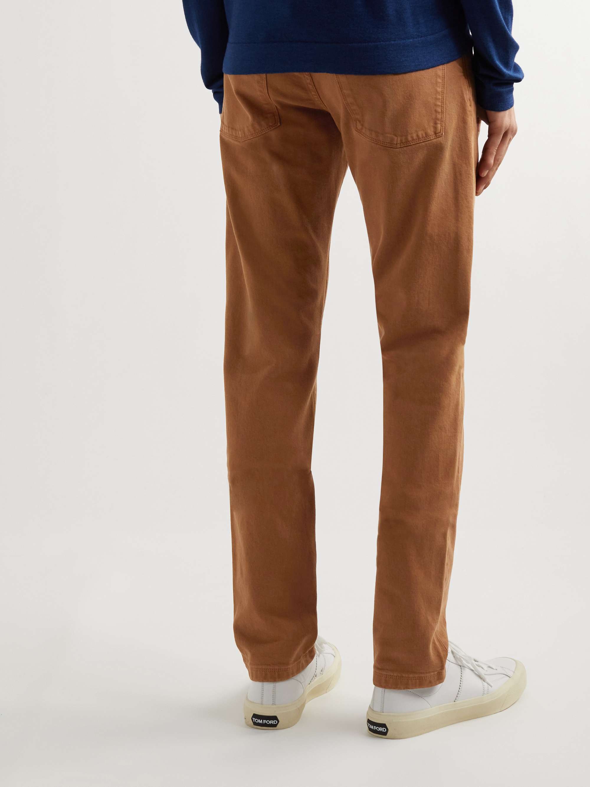 Straight-Leg Garment-Dyed Jeans view