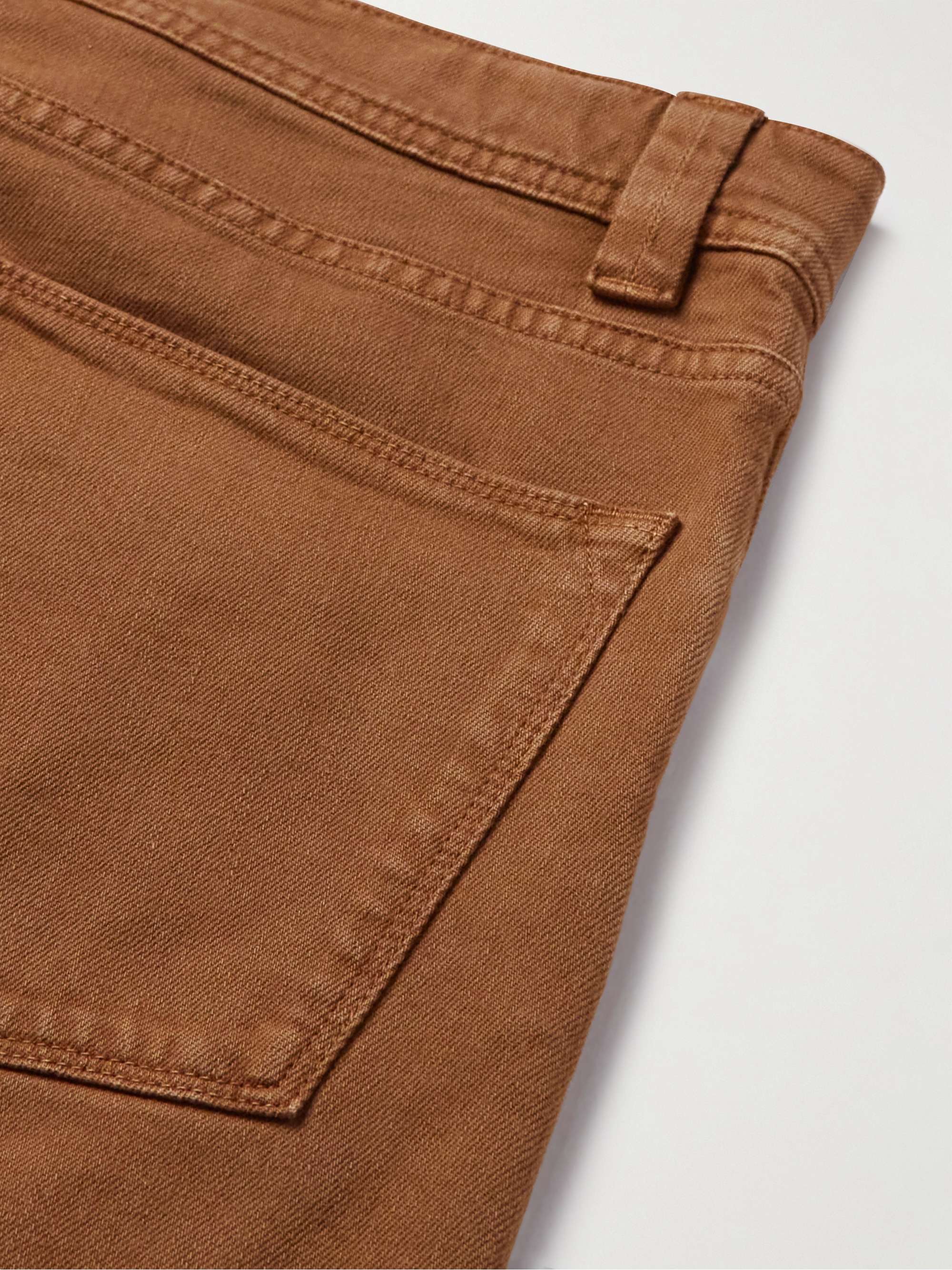 Straight-Leg Garment-Dyed Jeans view