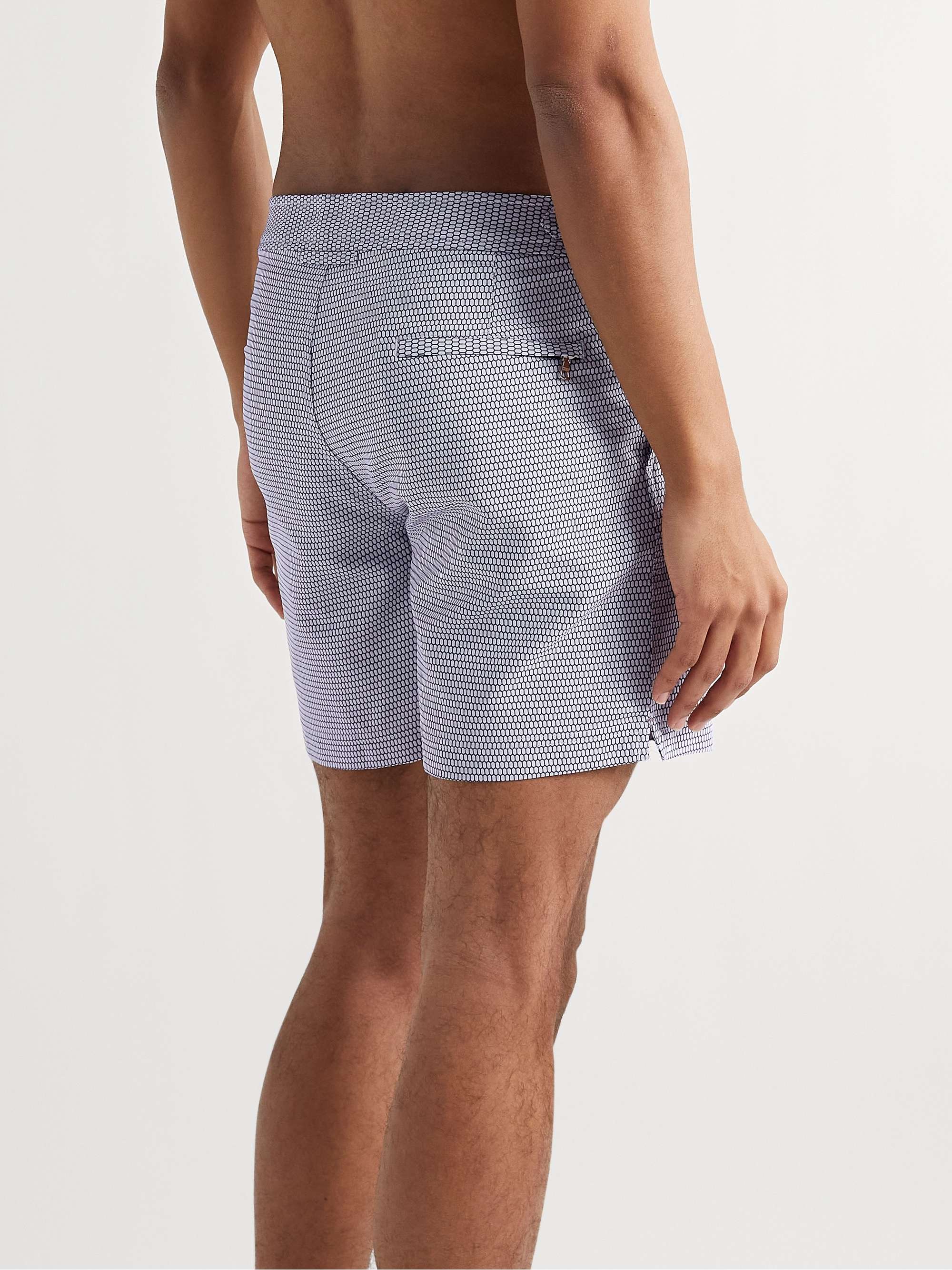Bulldog X Fenella Slim-Fit Mid-Length Jacquard Swim Shorts view