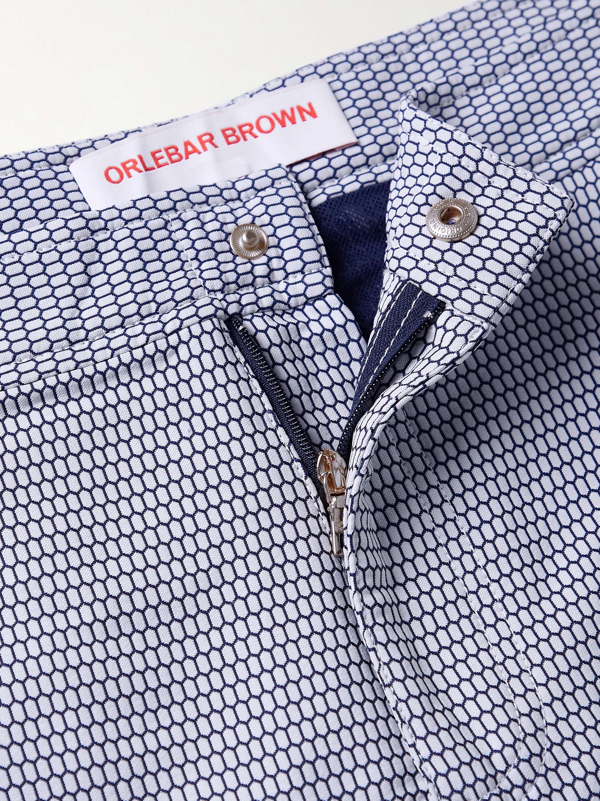 Bulldog X Fenella Slim-Fit Mid-Length Jacquard Swim Shorts view
