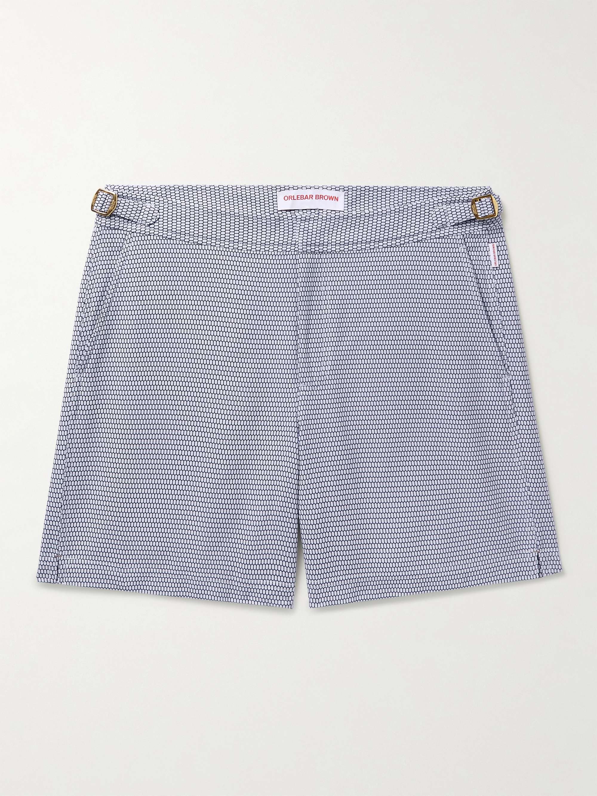 Bulldog X Fenella Slim-Fit Mid-Length Jacquard Swim Shorts view