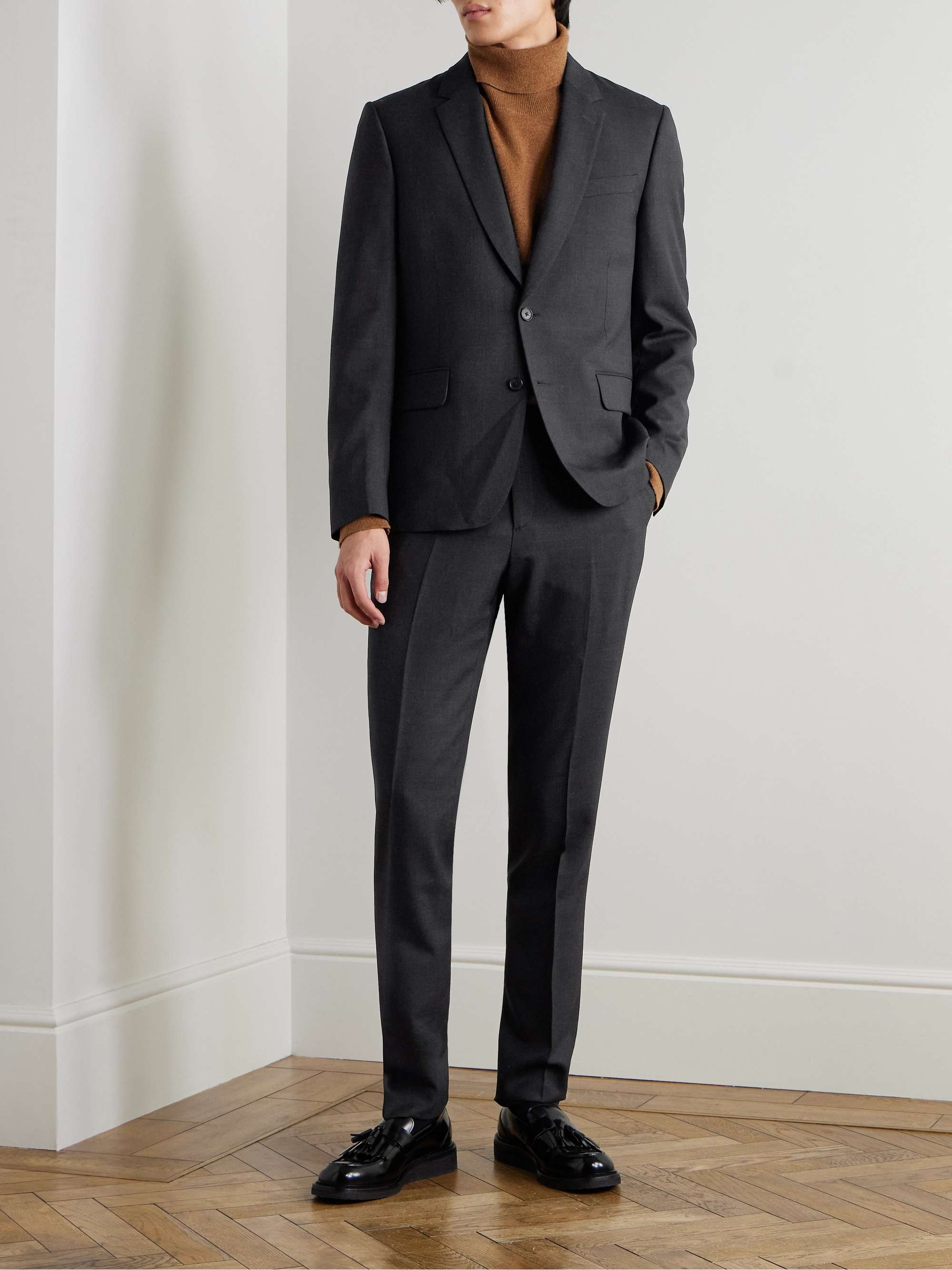Grey A Suit To Travel In Soho Slim-Fit Wool Suit view