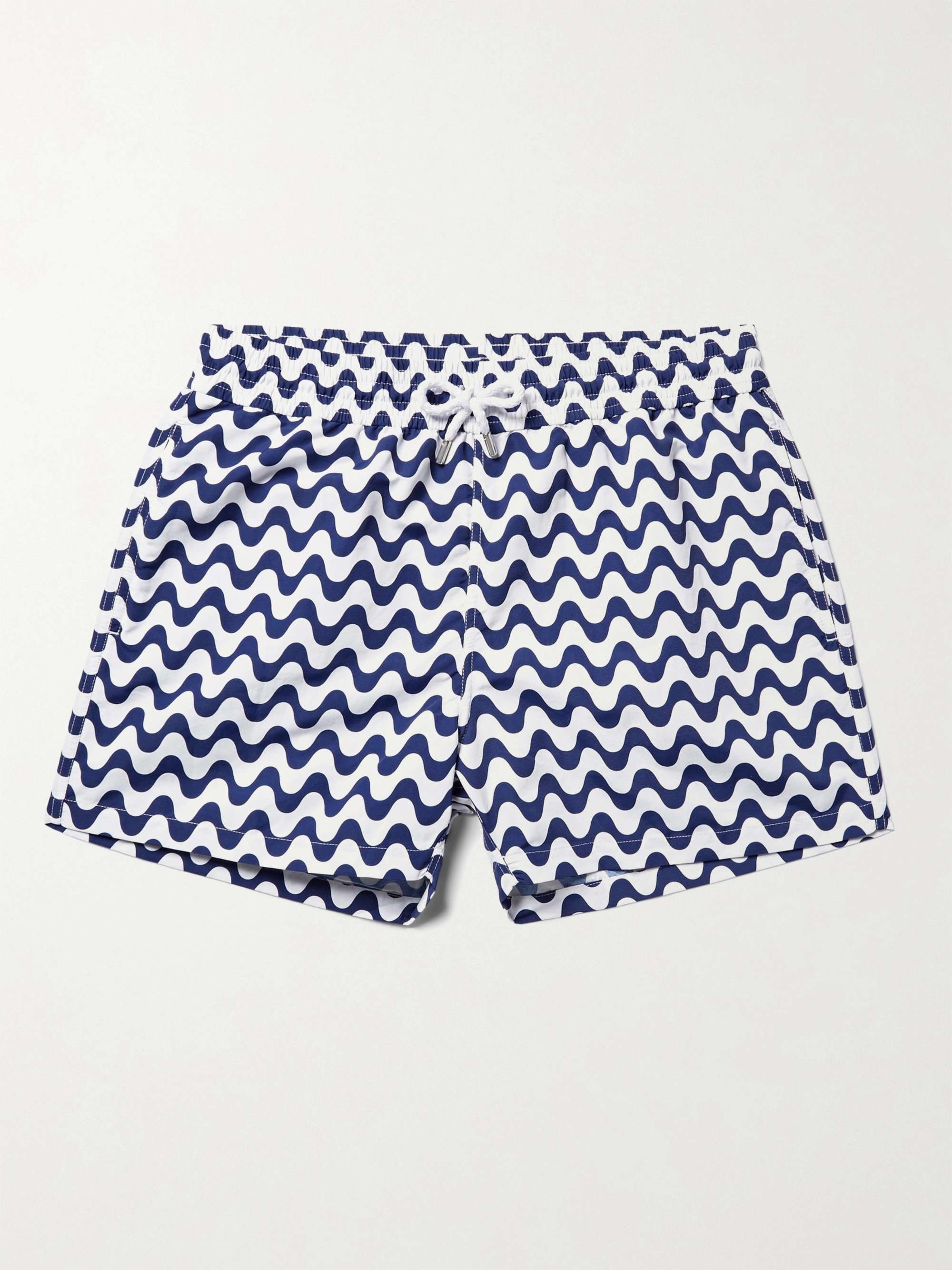 Copacabana Slim-Fit Short-Length Printed Swim Shorts view