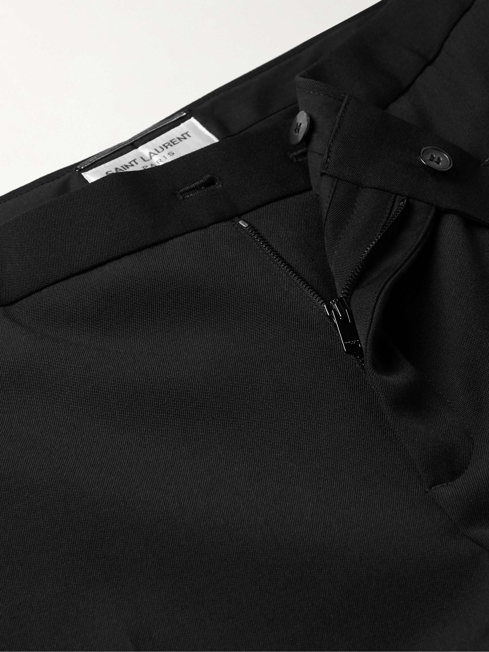 Slim-Fit Virgin Wool Grain de Poudre Trousers view