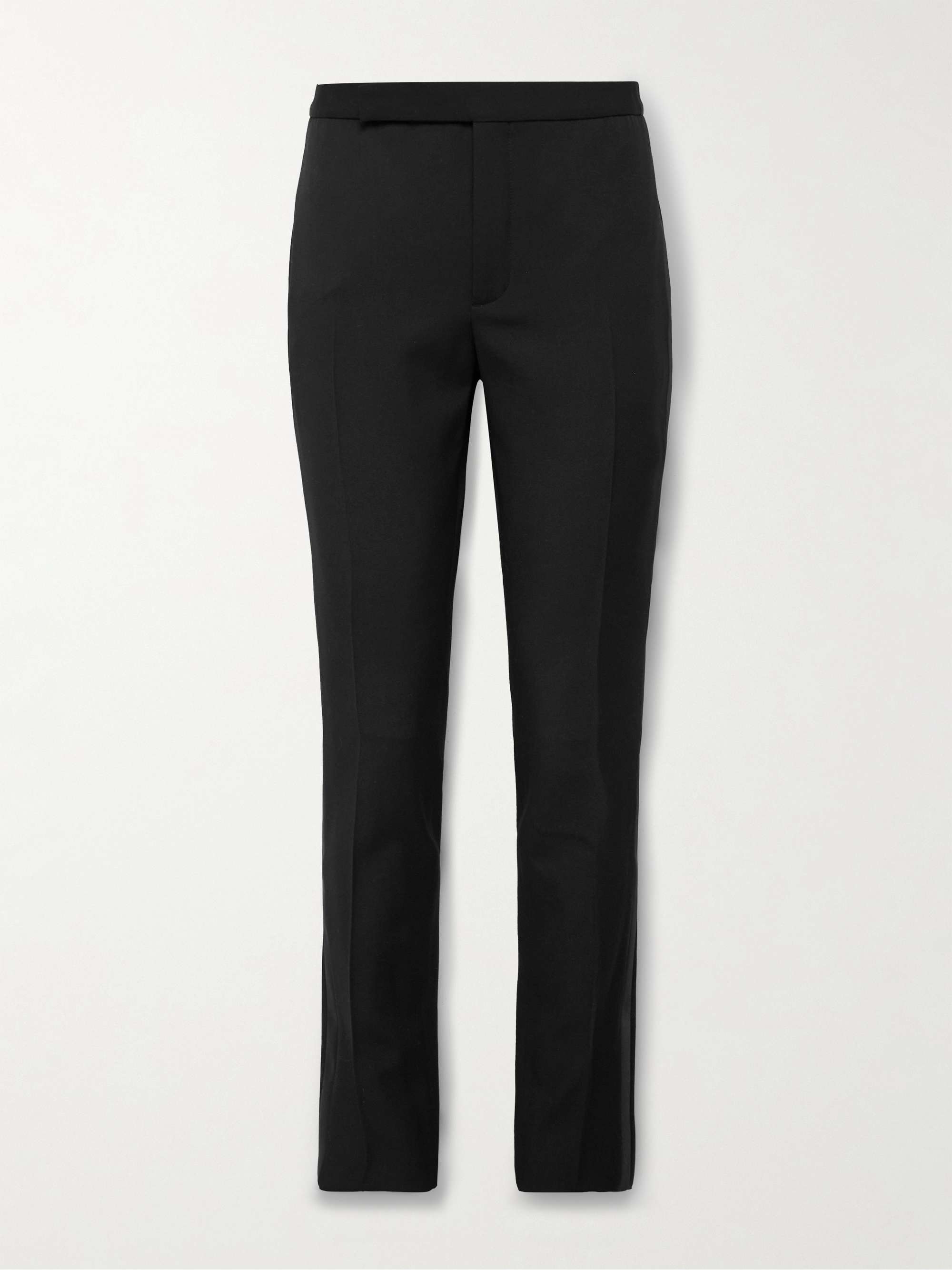 Slim-Fit Virgin Wool Grain de Poudre Trousers view
