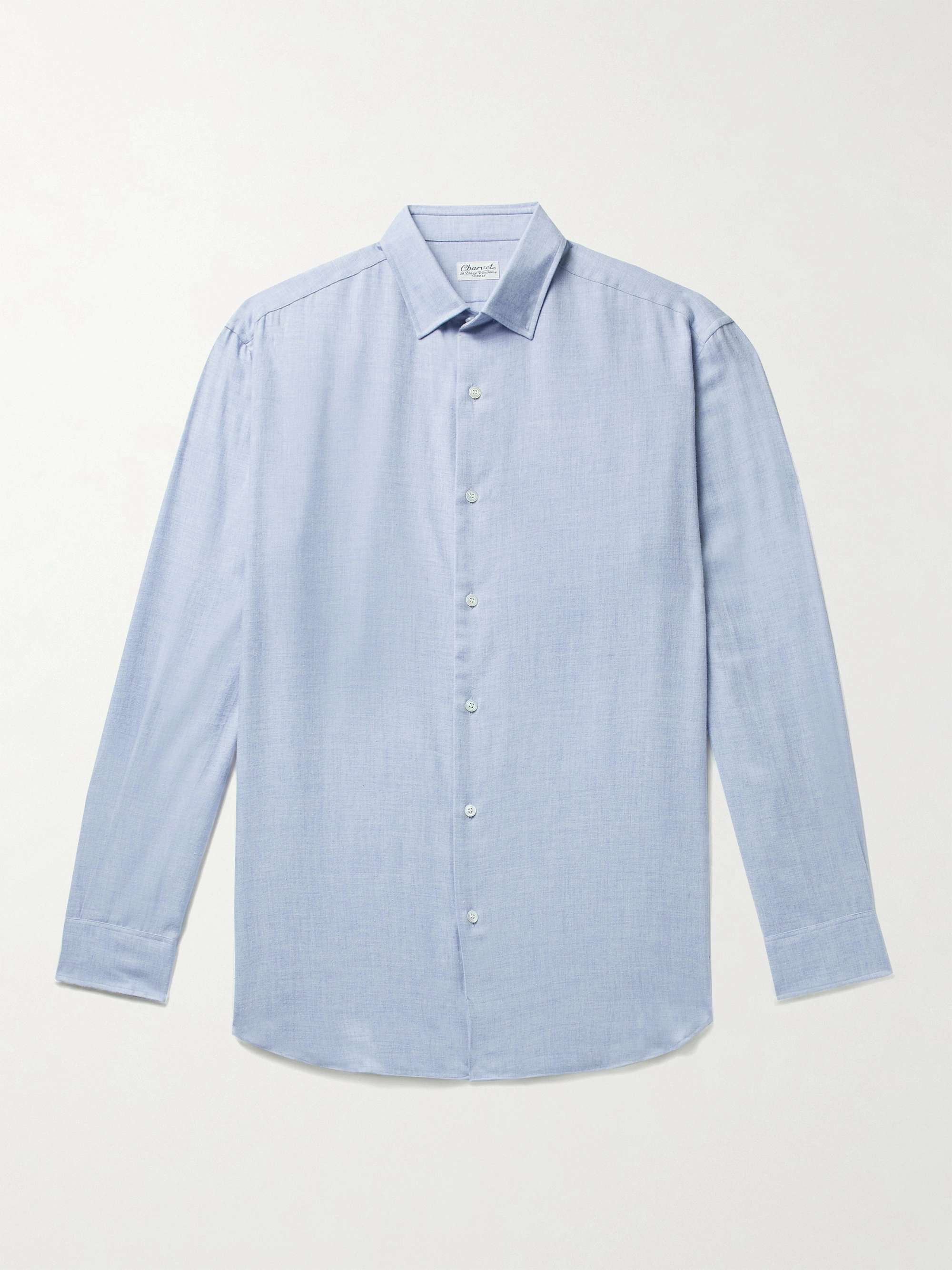Cotton and Wool-Blend Shirt view