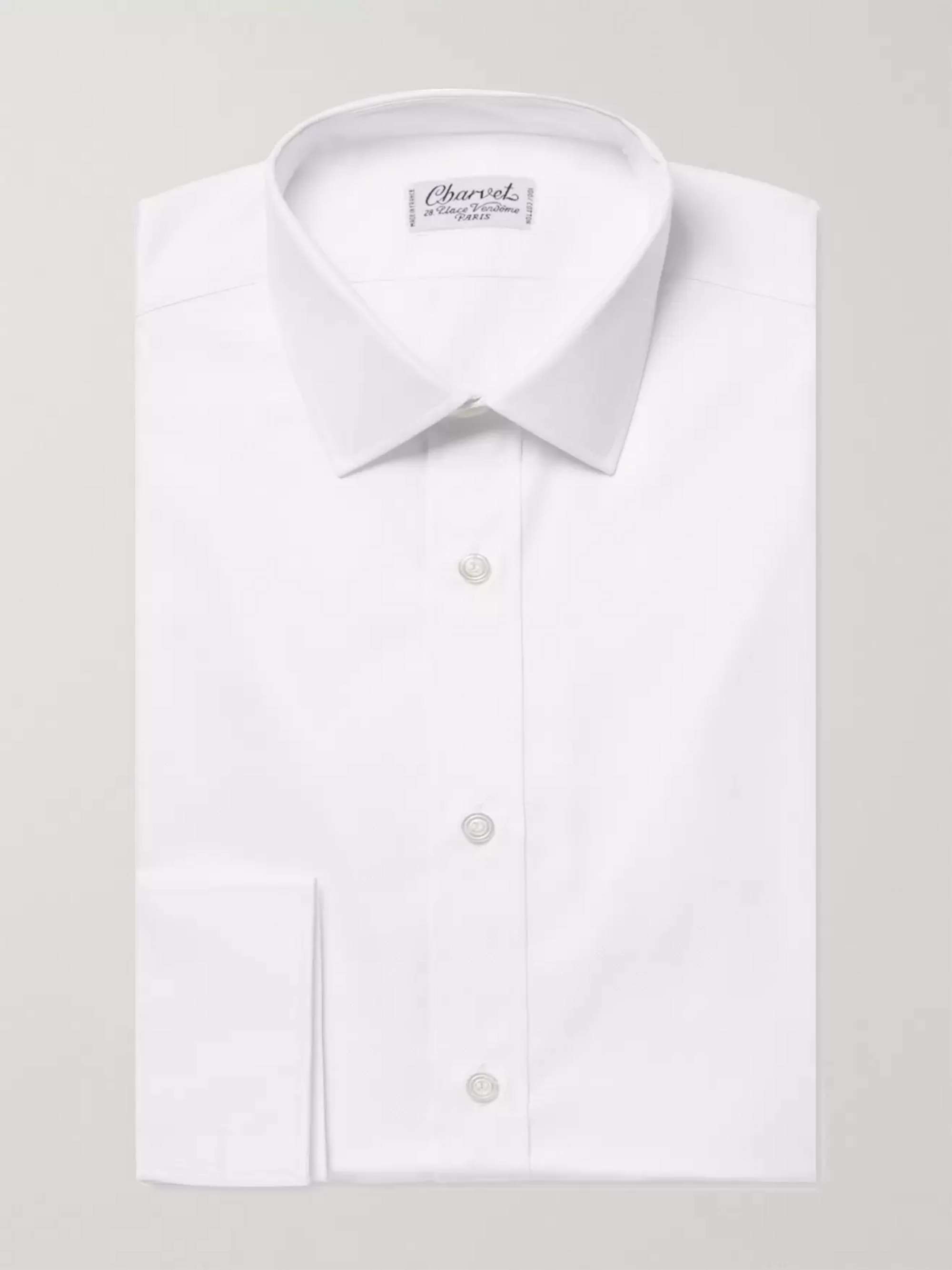 White Royal Slim-Fit Cotton Oxford Shirt view