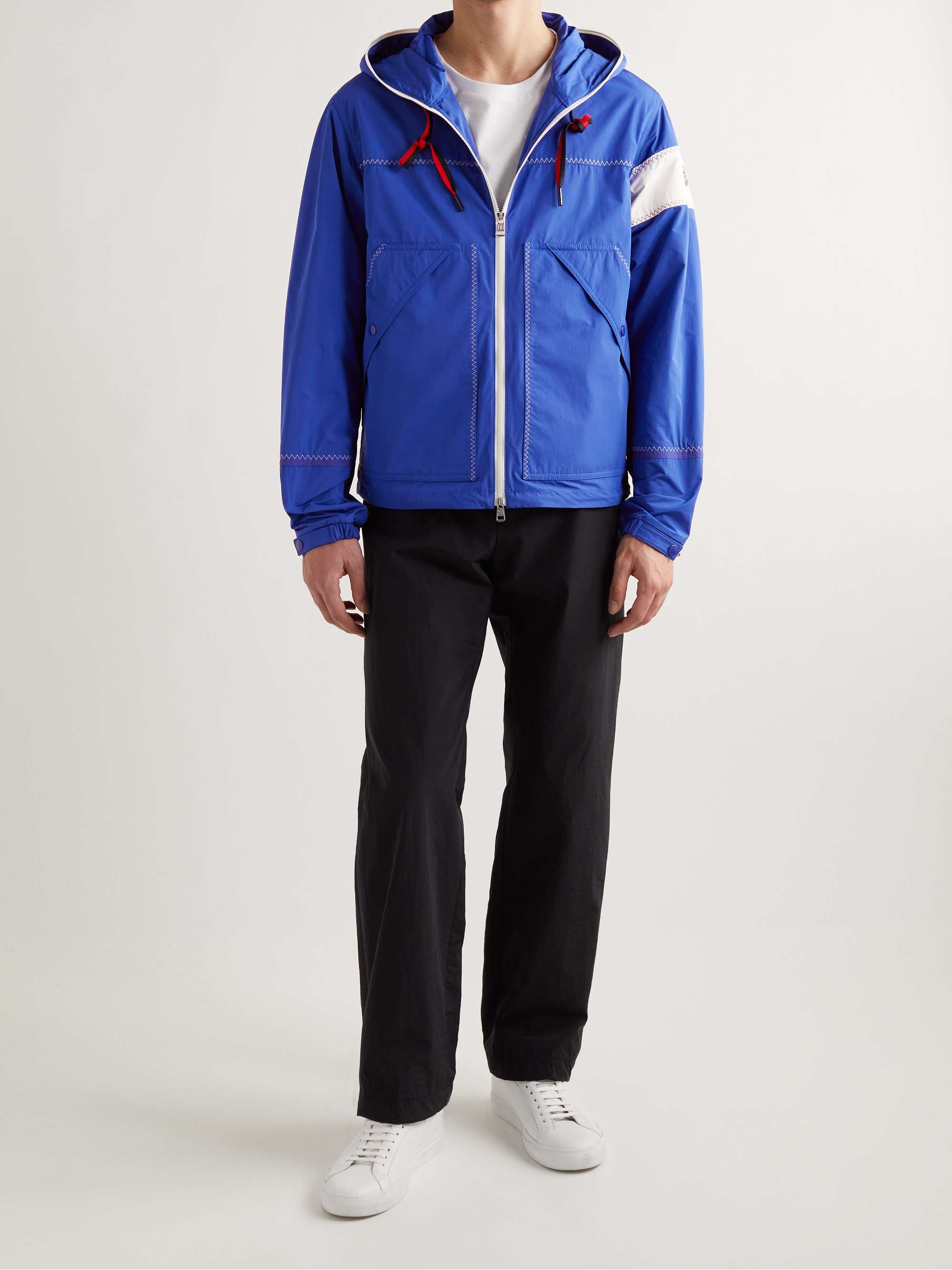 Fujio Logo-Appliquéd Shell Hooded Jacket view
